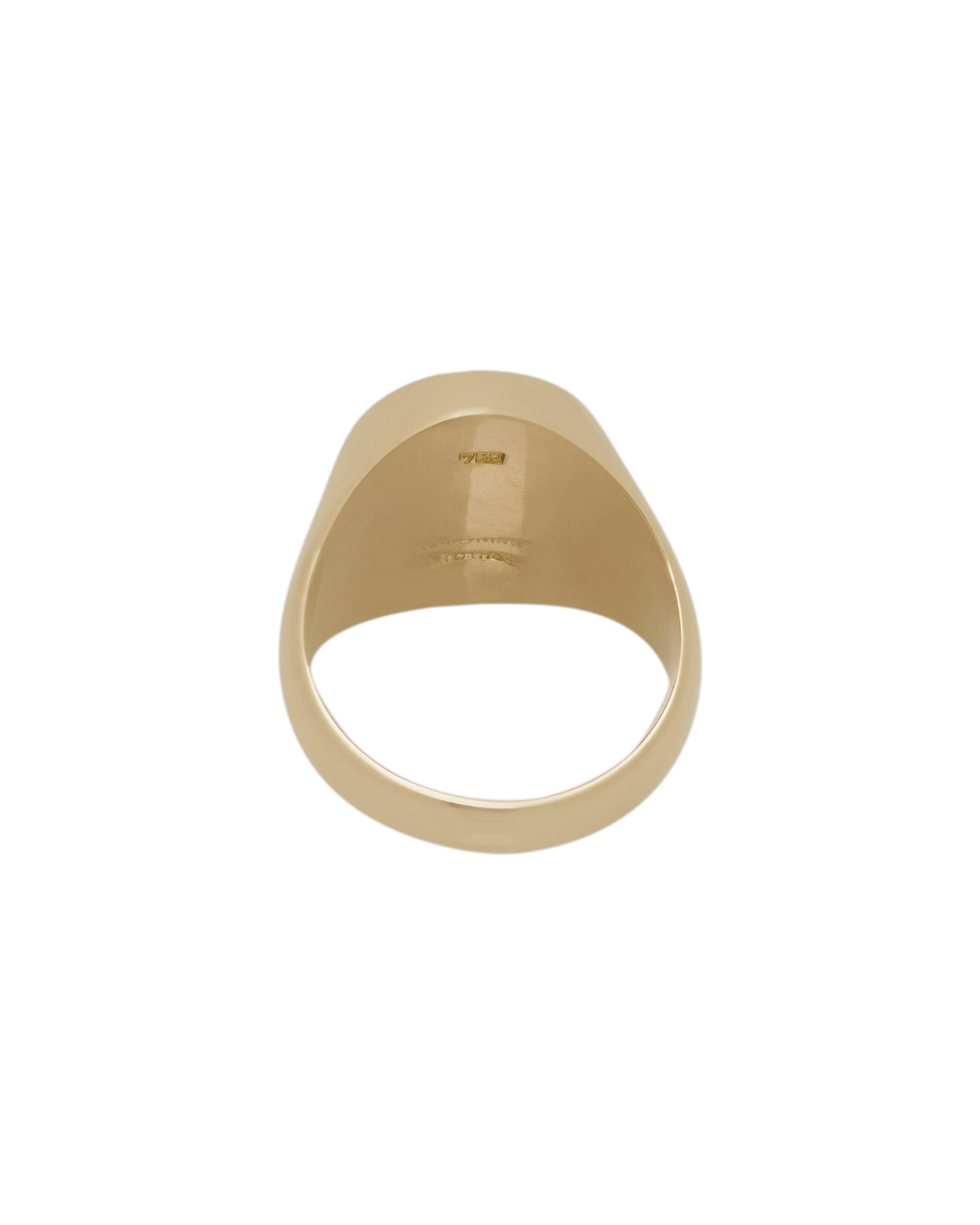 Anello sigillo in oro giallo 18kt con grifone-3