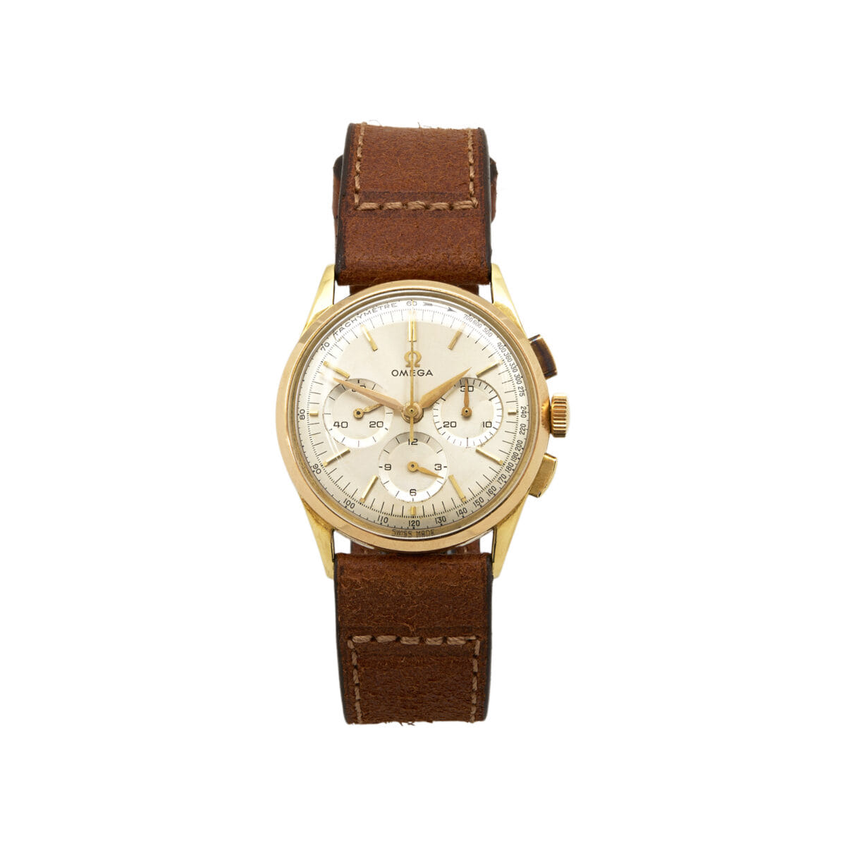 Omega classic chronograph cal. 321 oro 18kt-1