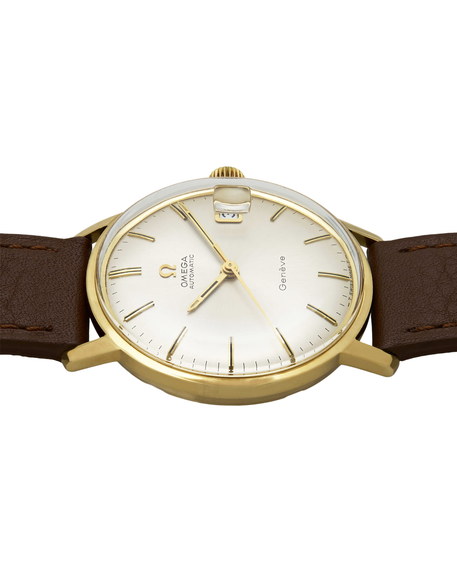 Omega classic automatic genève oro 18kt cal 565 34mm-3