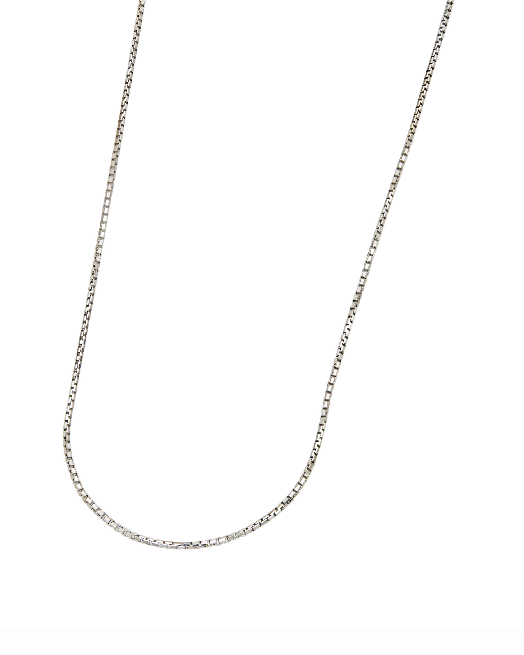 Collana in oro bianco maglia veneziana grande-1