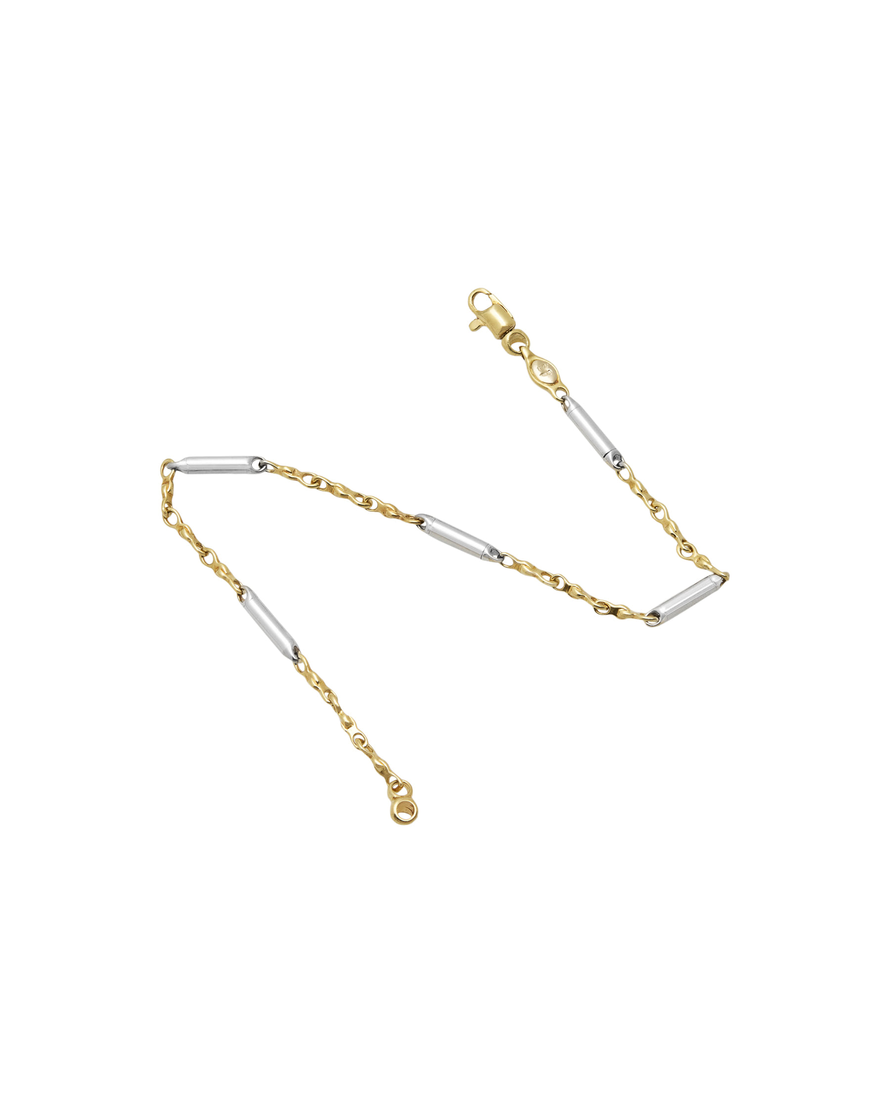 Bracciale in oro bianco e giallo-2