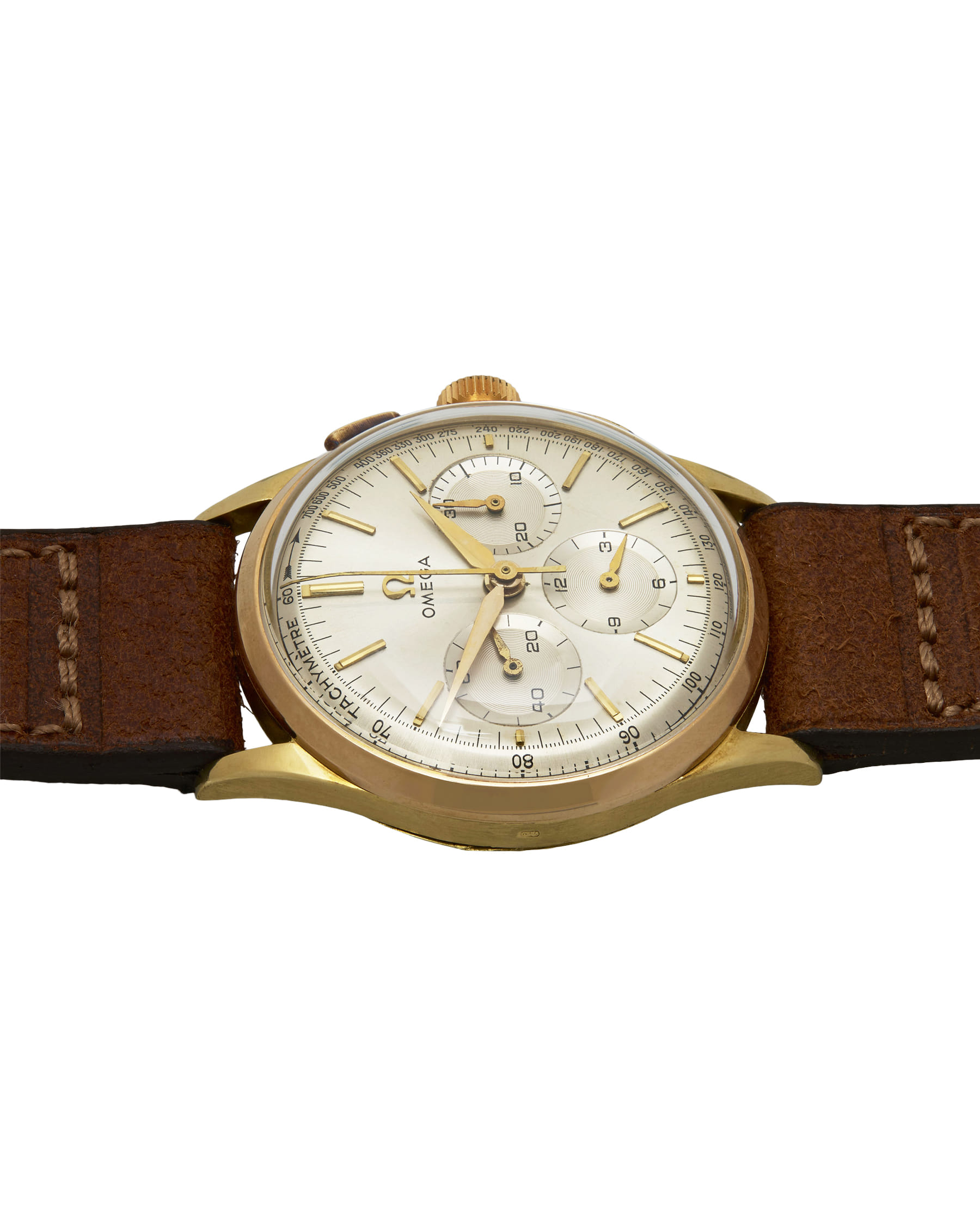Omega classic chronograph cal. 321 oro 18kt-3