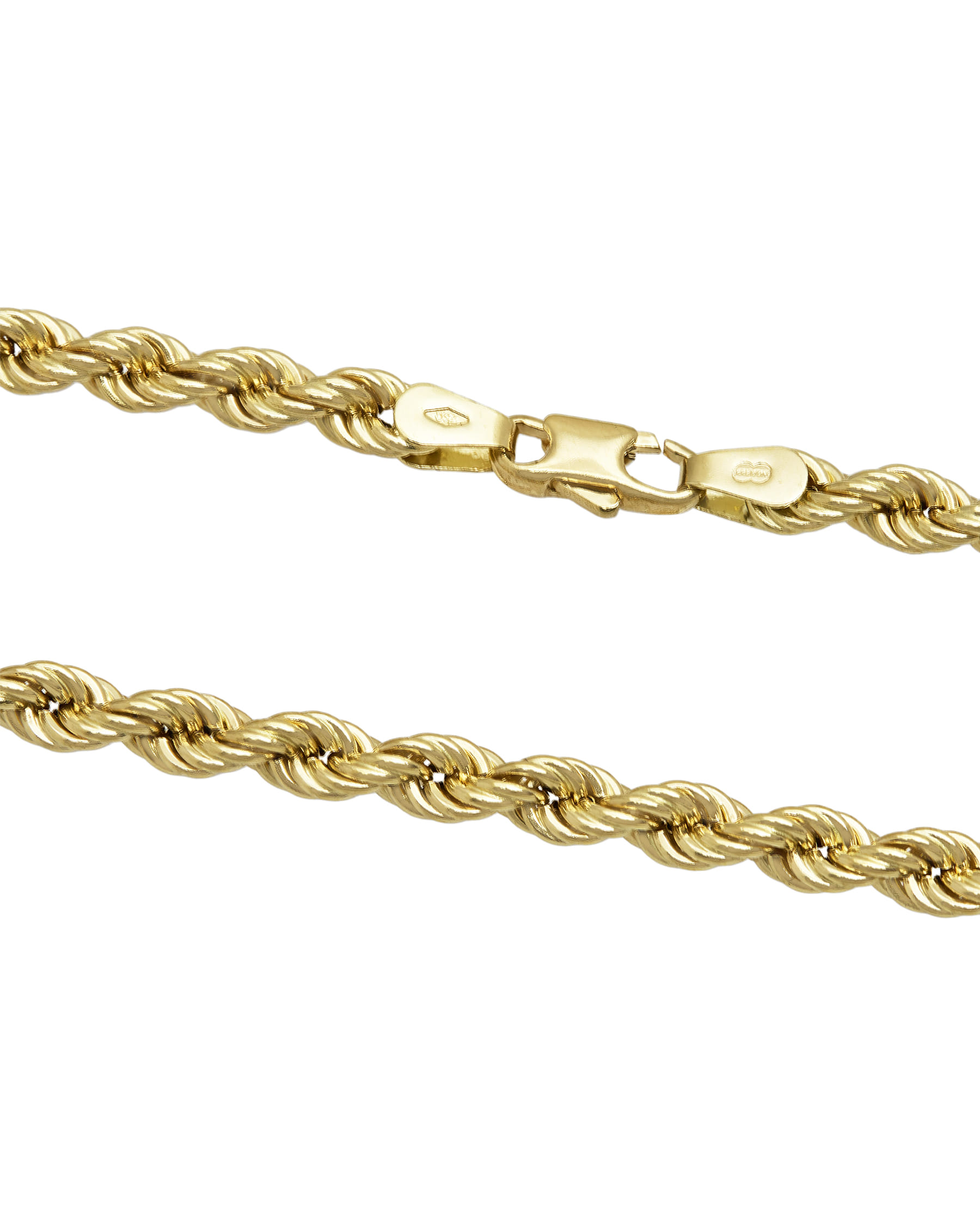 Collana torchon 4,1mm in oro giallo-2