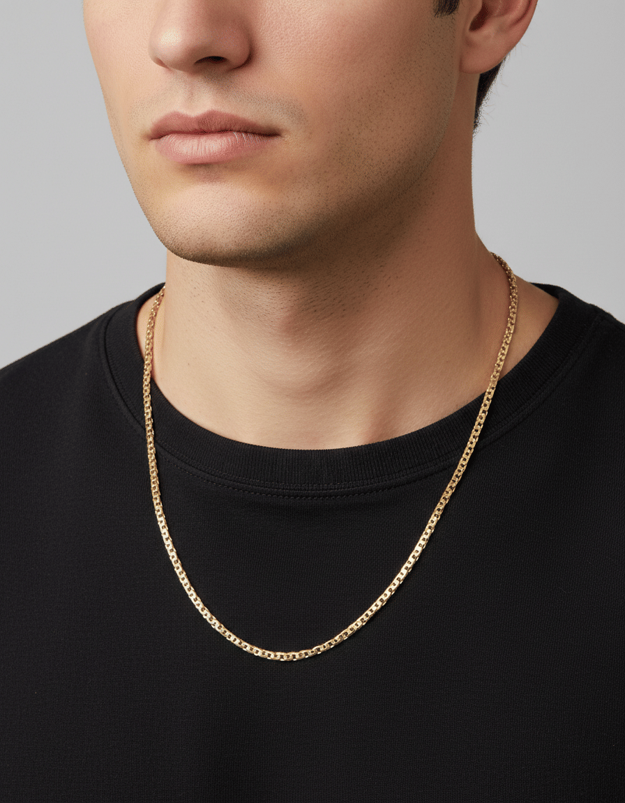 Collana maglia otto in oro 18 kt-3