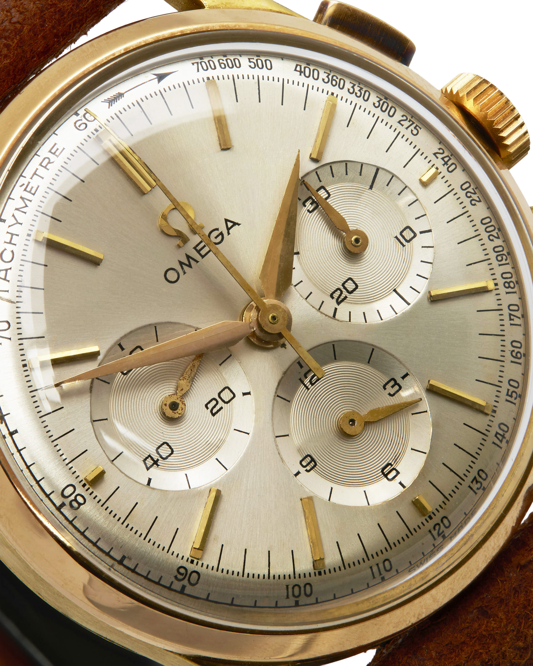 Omega classic chronograph cal. 321 oro 18kt-2