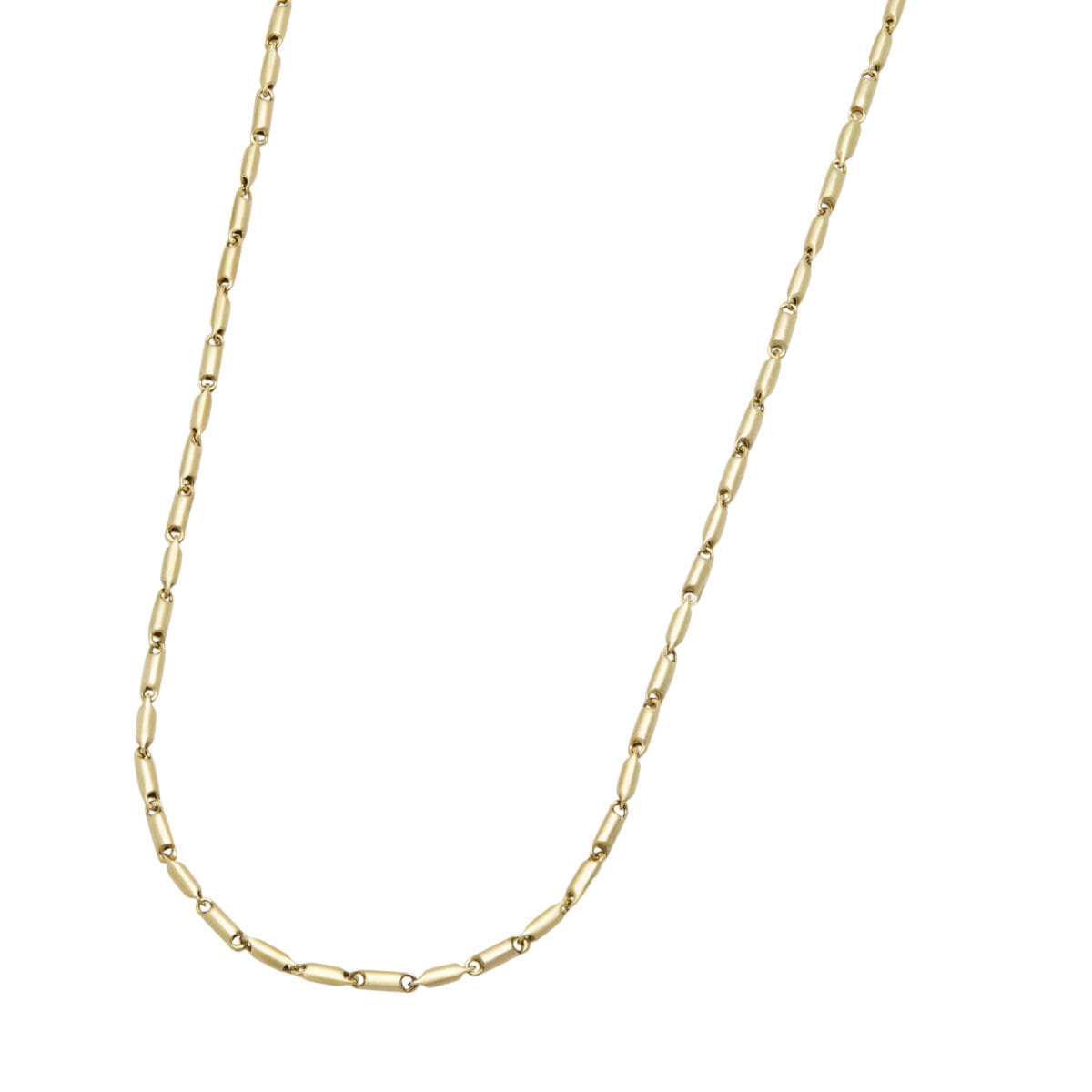 Collana chicchi di riso in oro giallo-1