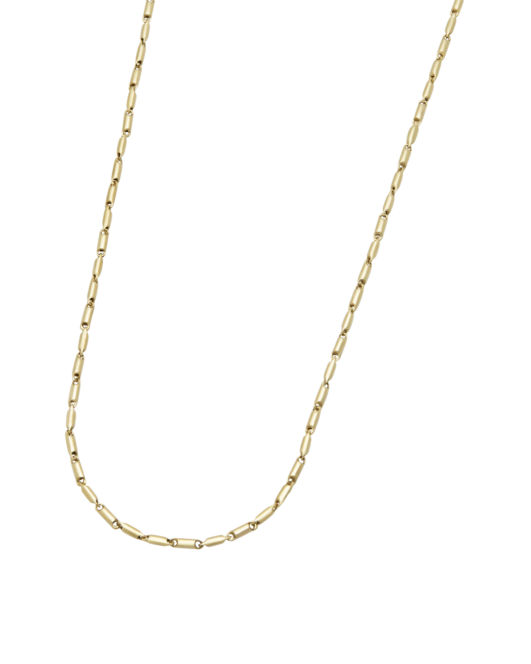 Collana chicchi di riso in oro giallo-1