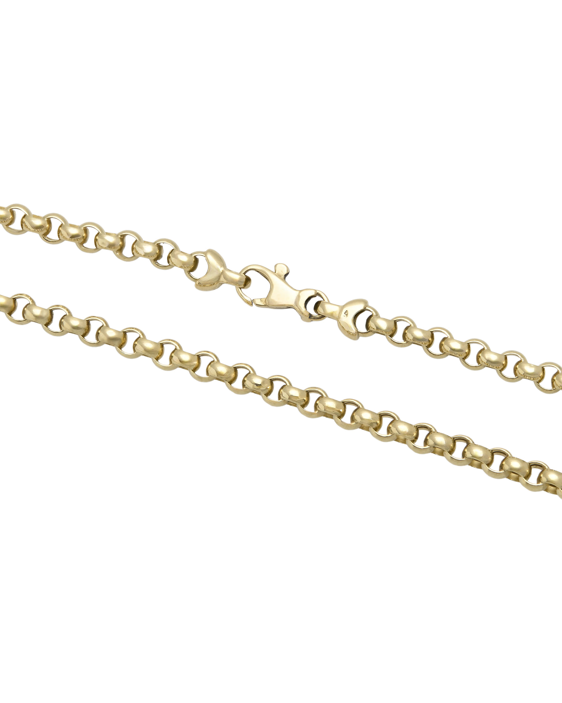 Collana in oro giallo 18 kt maglia tonda-2