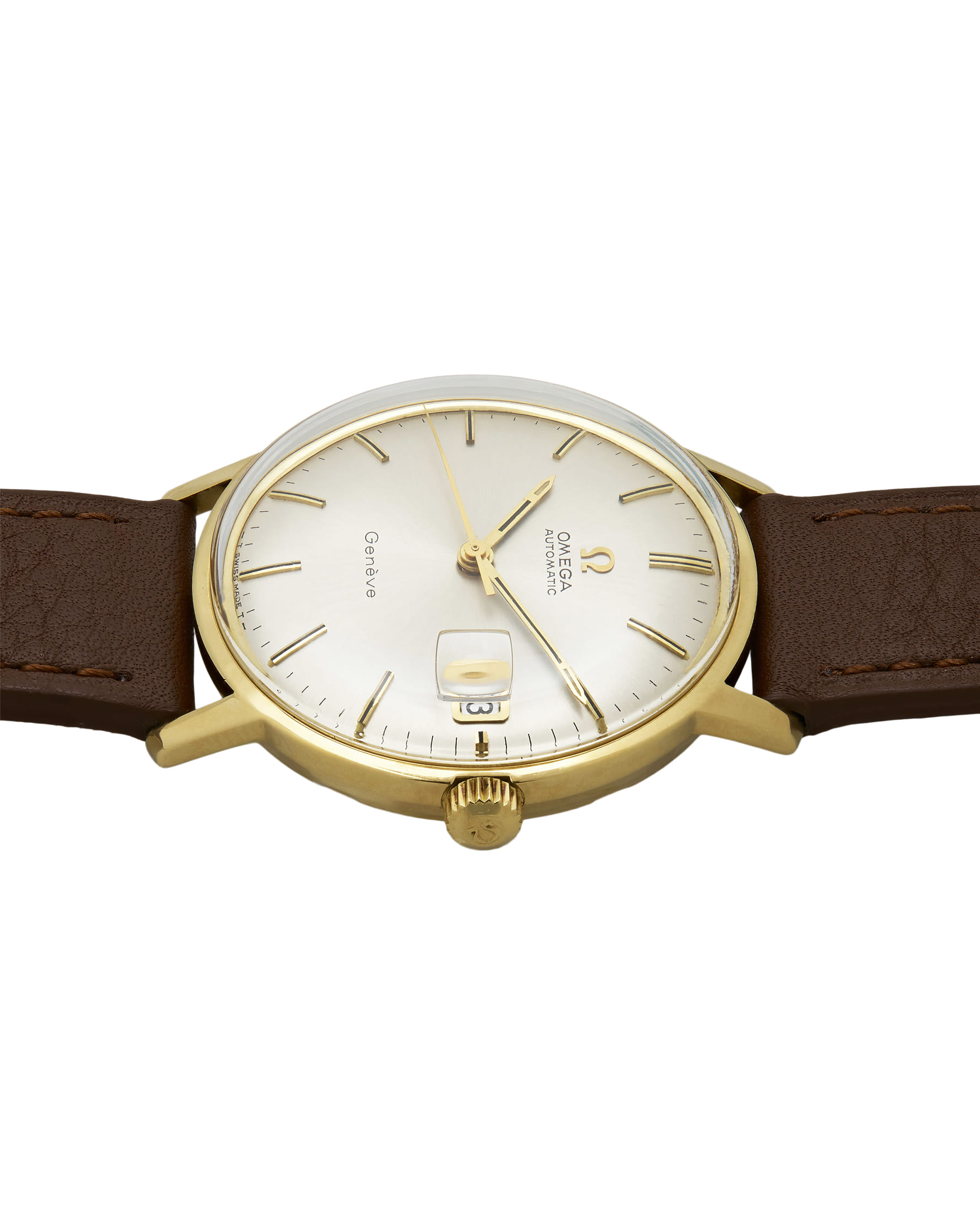 Omega classic automatic genève oro 18kt cal 565 34mm-4