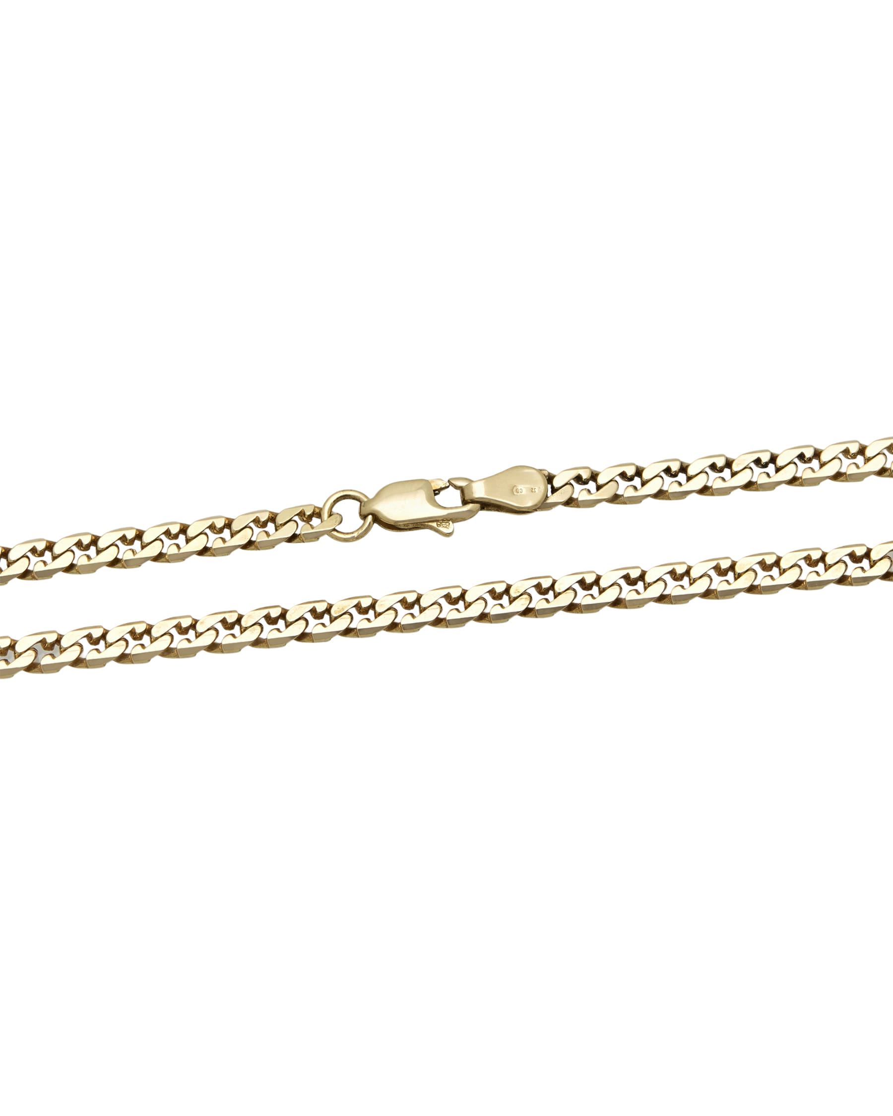 Collana in oro giallo maglia groumette sagomata-2