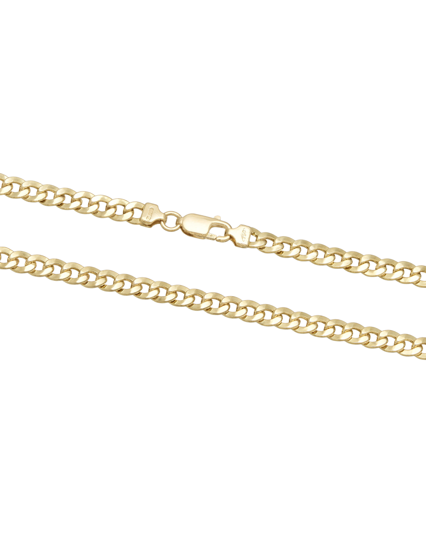 Girocollo maglia groumette piatta vuota in oro giallo 18 kt-2