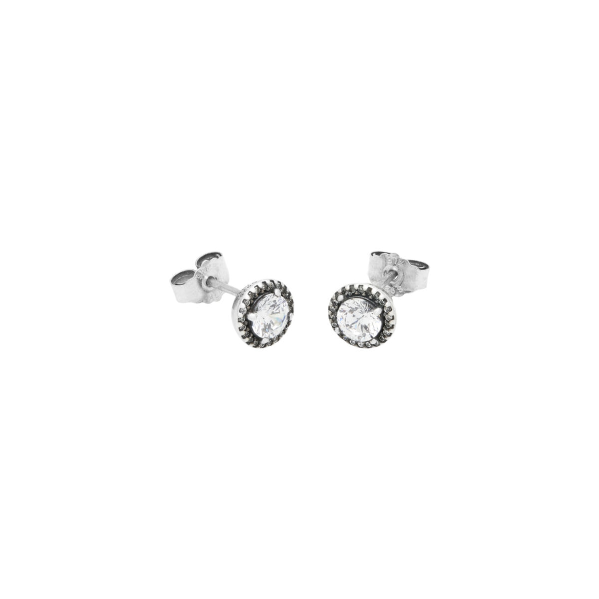 Orecchini pandora punto luce in argento con zirconia cubica-1