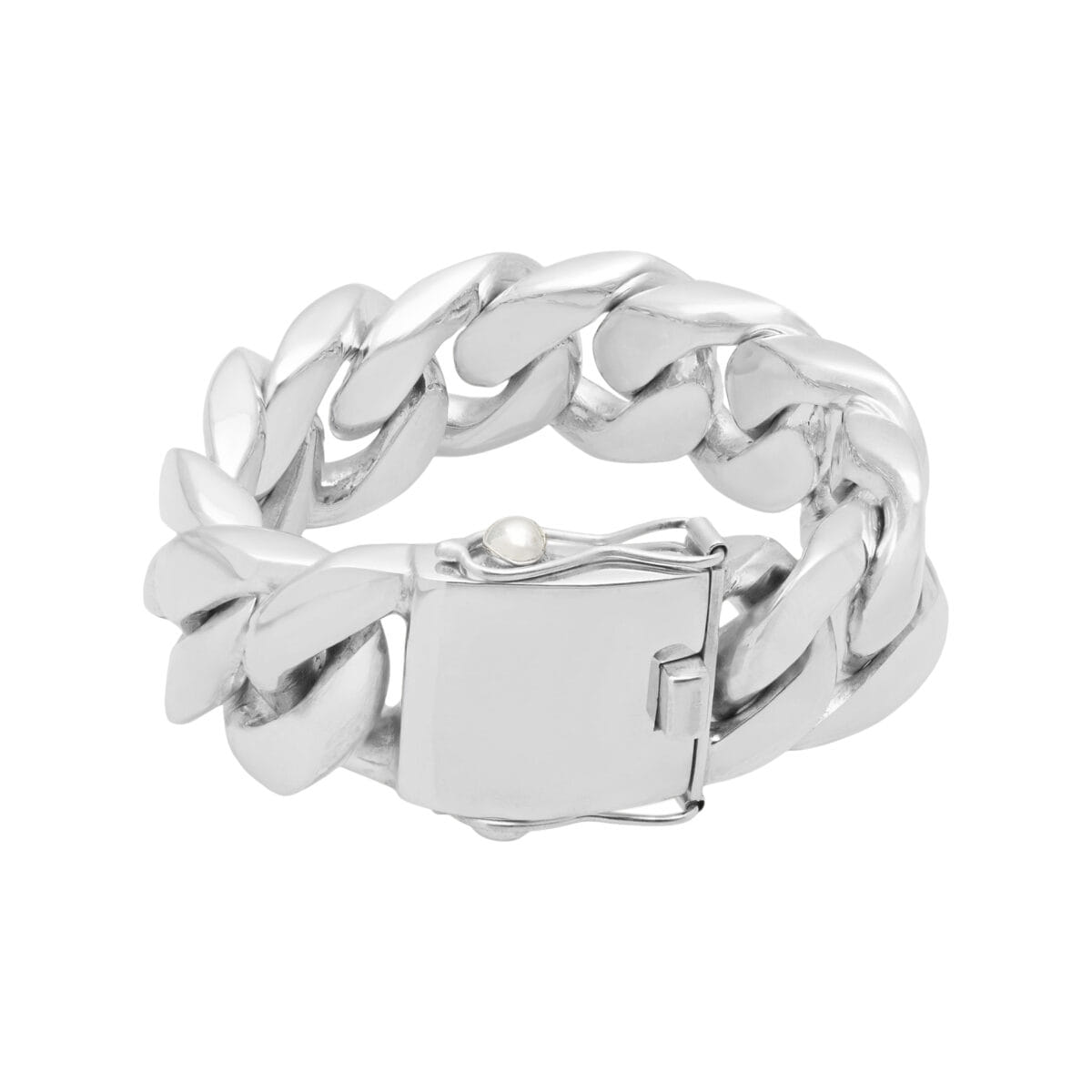 Bracciale maglia big groumette big in argento 925%-1