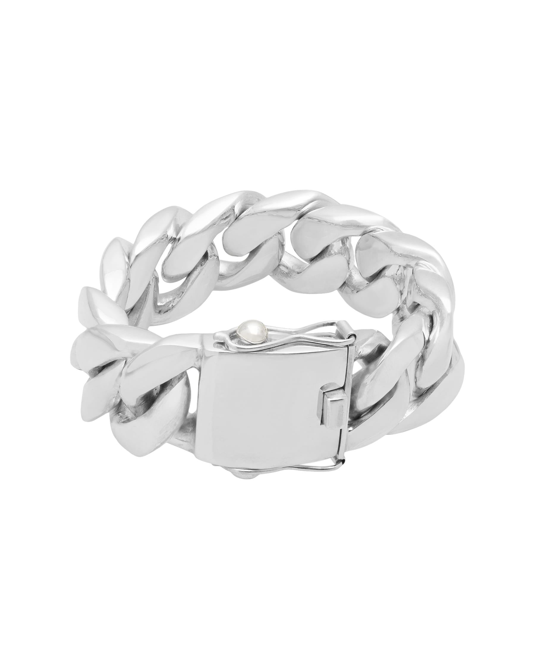 Bracciale maglia big groumette big in argento 925%-1
