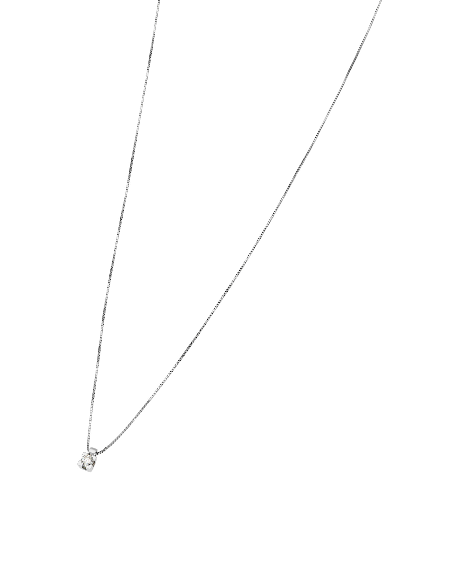 Collana punto luce diamante 0,08ct-1