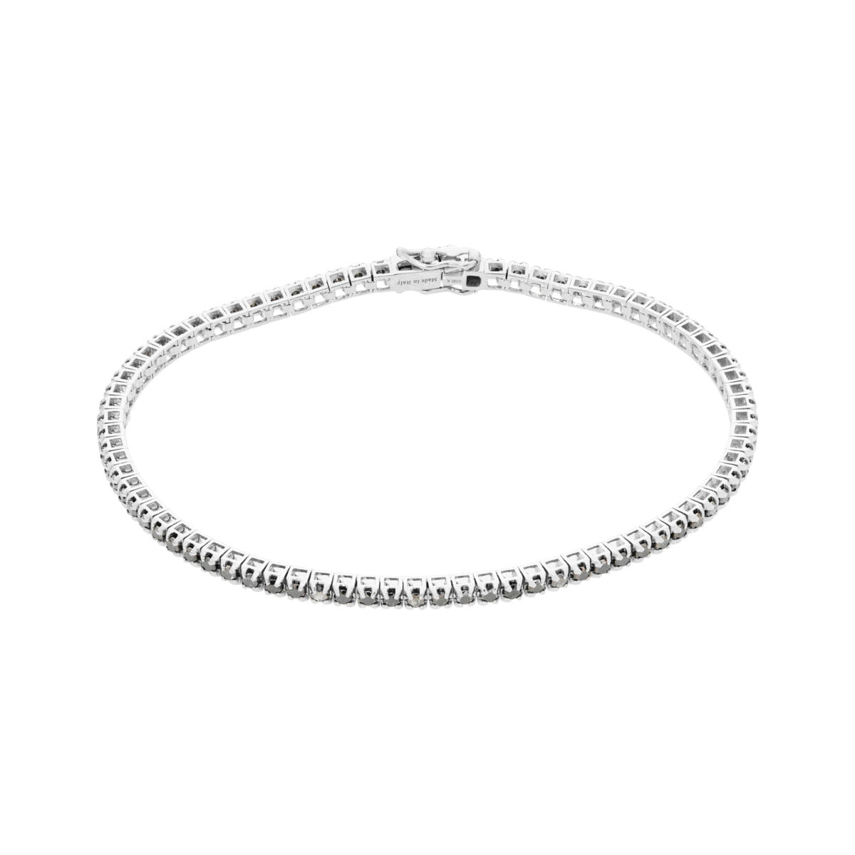 Bracciale tennis salvini con diamanti neri-1