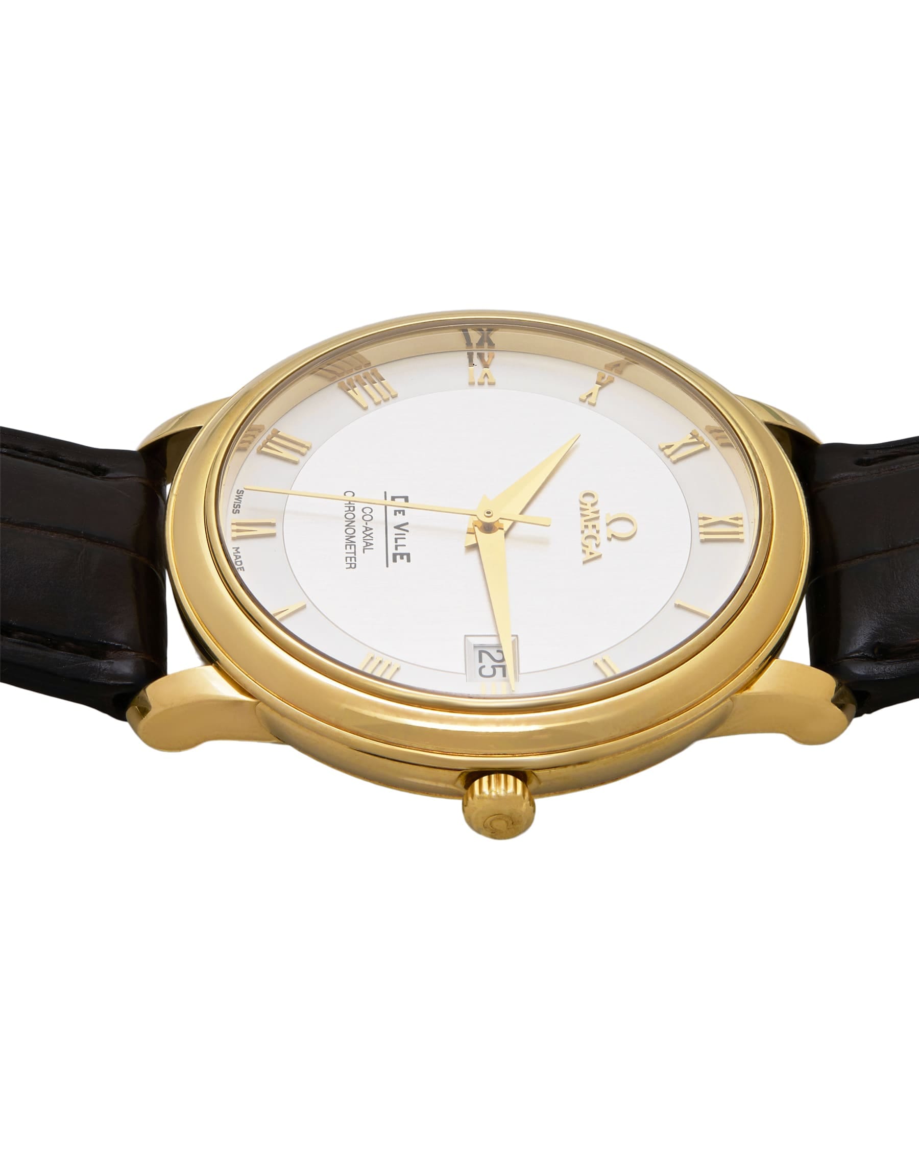 Omega de ville prestige ref 4617.31.02 oro 18 kt-4