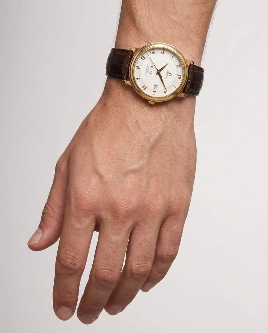 Omega de ville prestige ref 4617.31.02 oro 18 kt-10