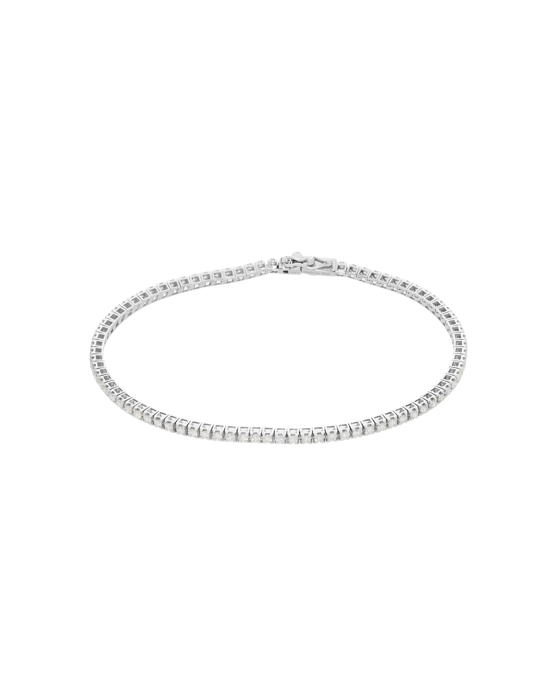 Bracciale tennis damiani in oro bianco e diamanti 1,64 ct-1
