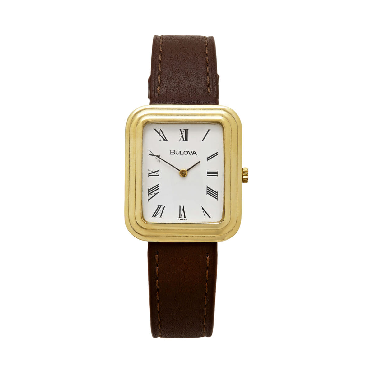 Bulova rectangle gradini oro 18kt-1