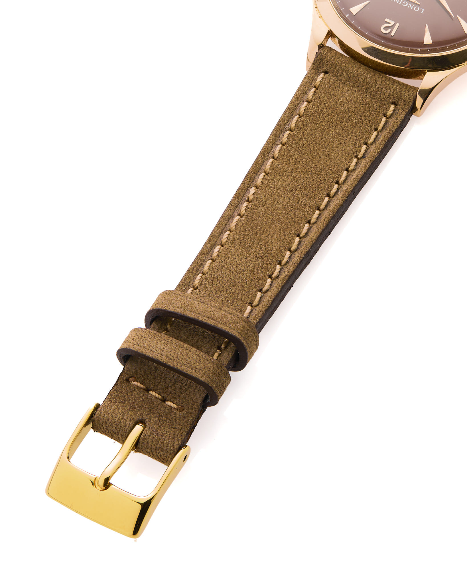 Longines rose gold brown dial 35 mm 23zs-5