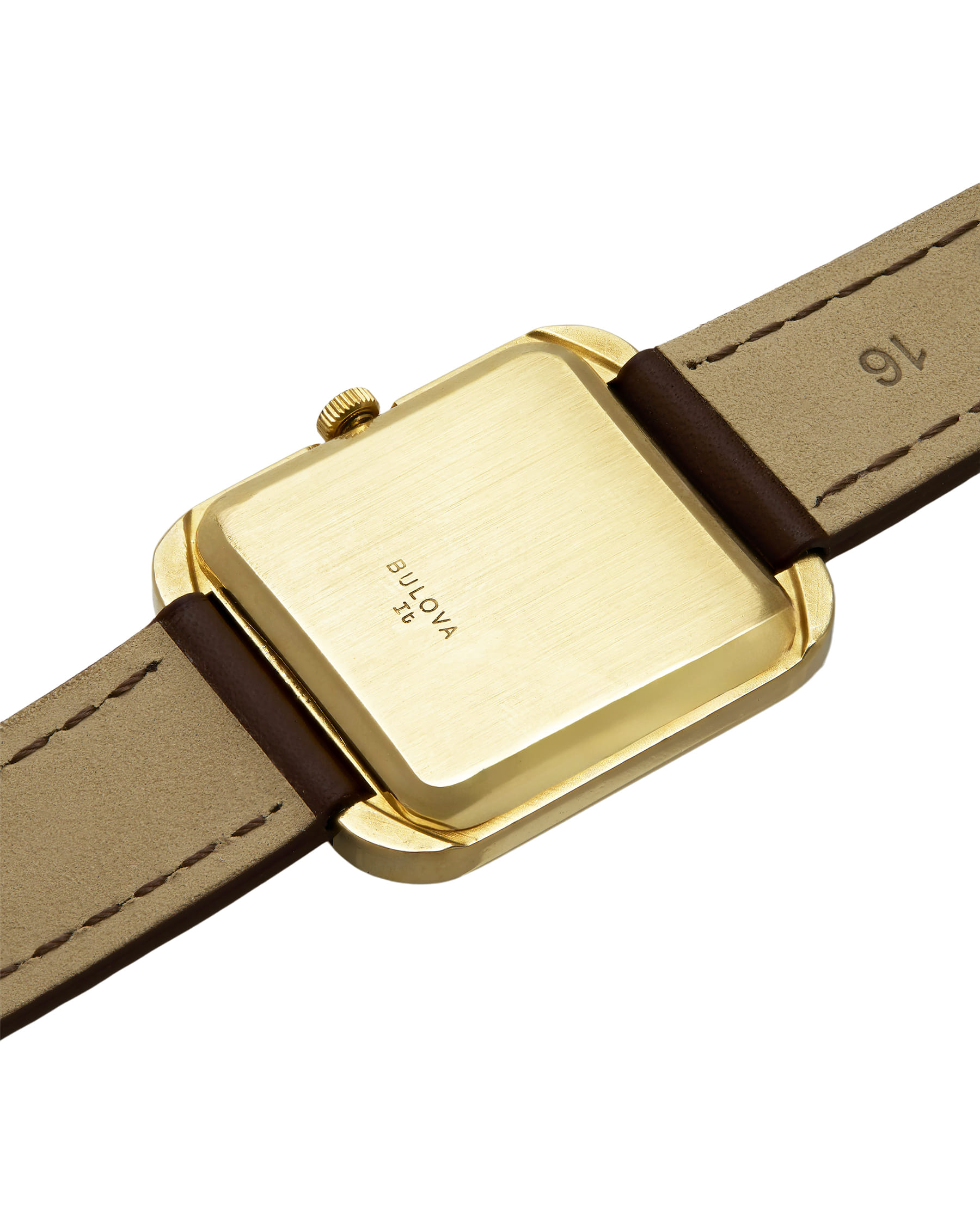 Bulova rectangle gradini oro 18kt-5