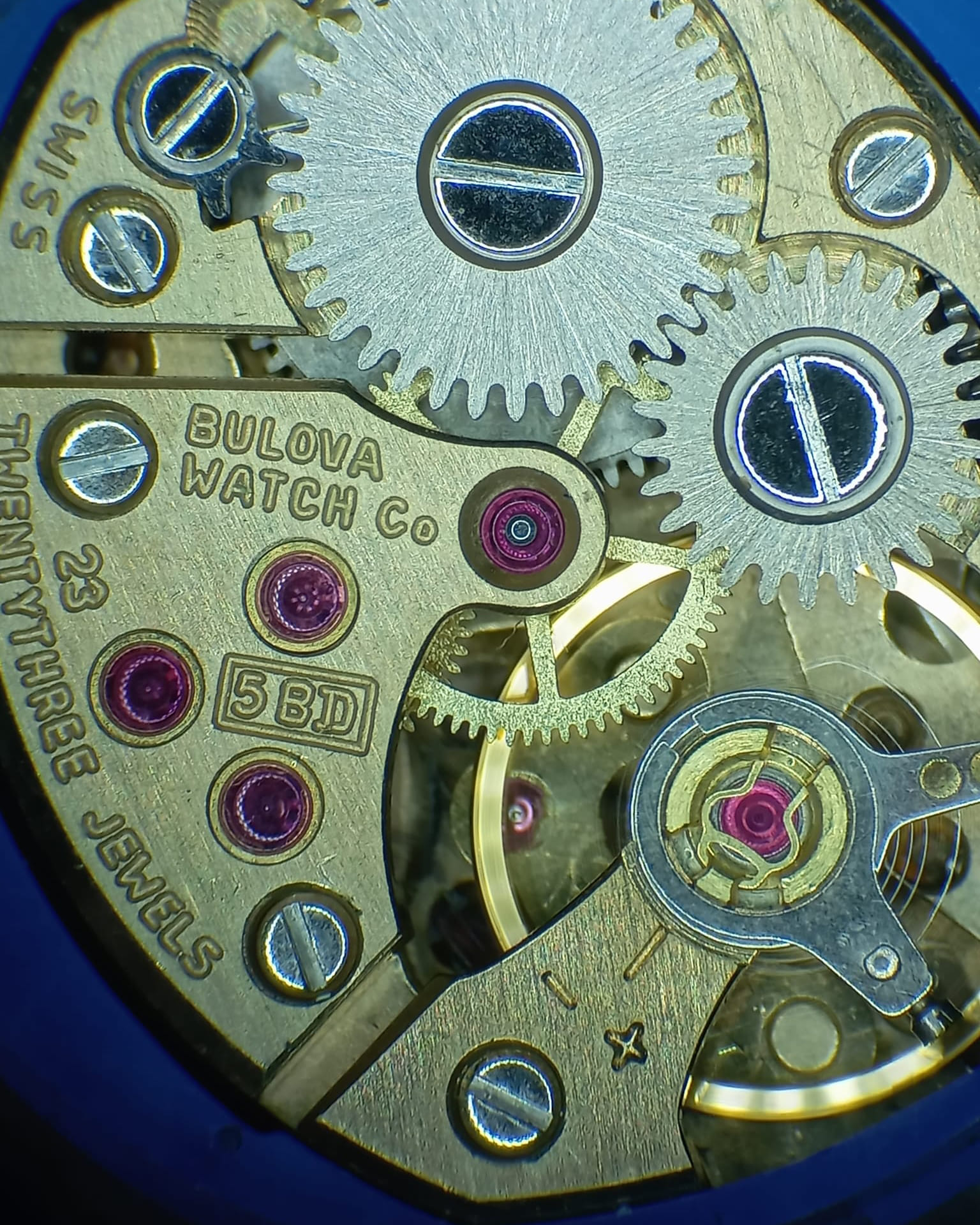 Bulova rectangle gradini oro 18kt-7