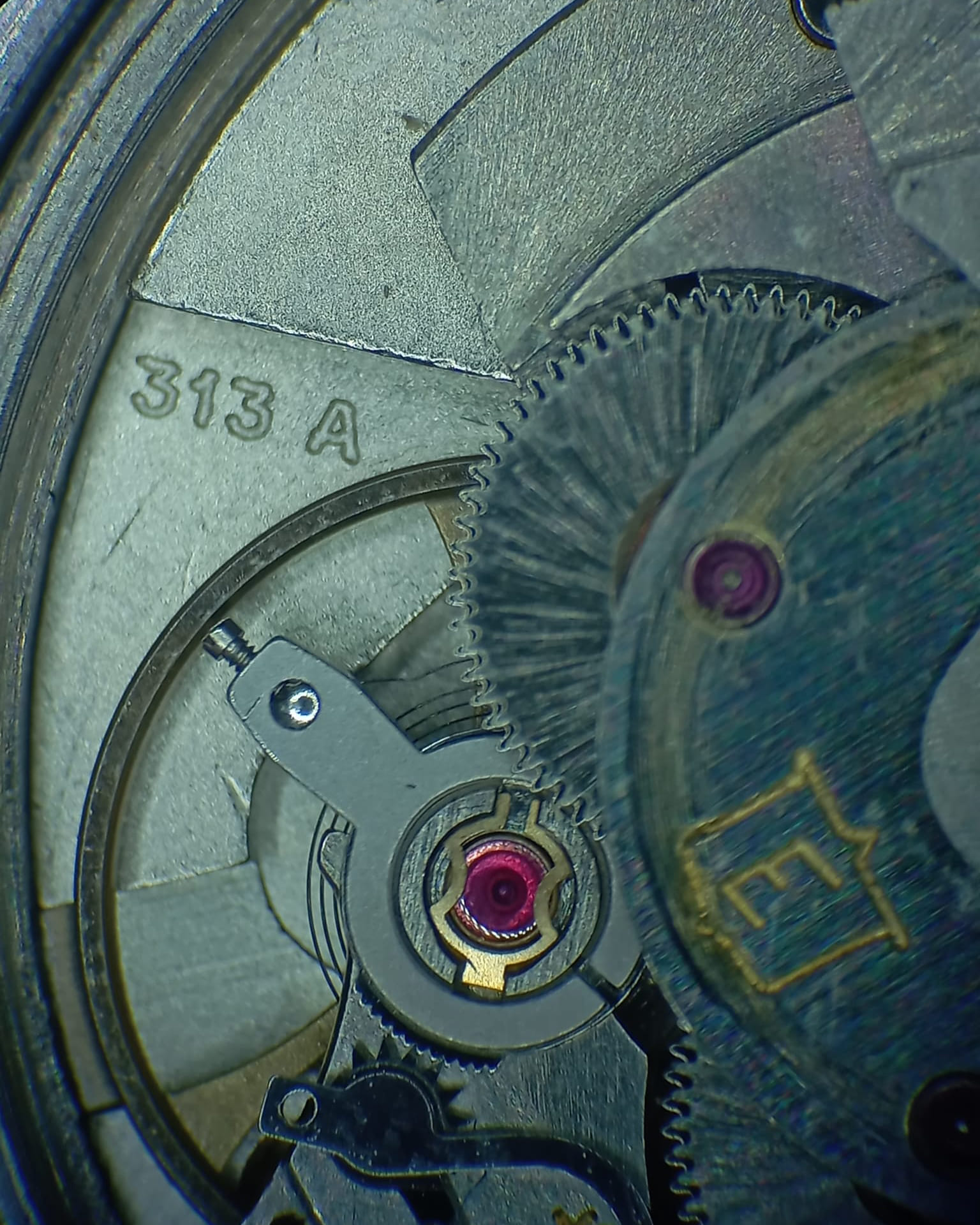 Eberhard acering automatic date steel 34 mm-8