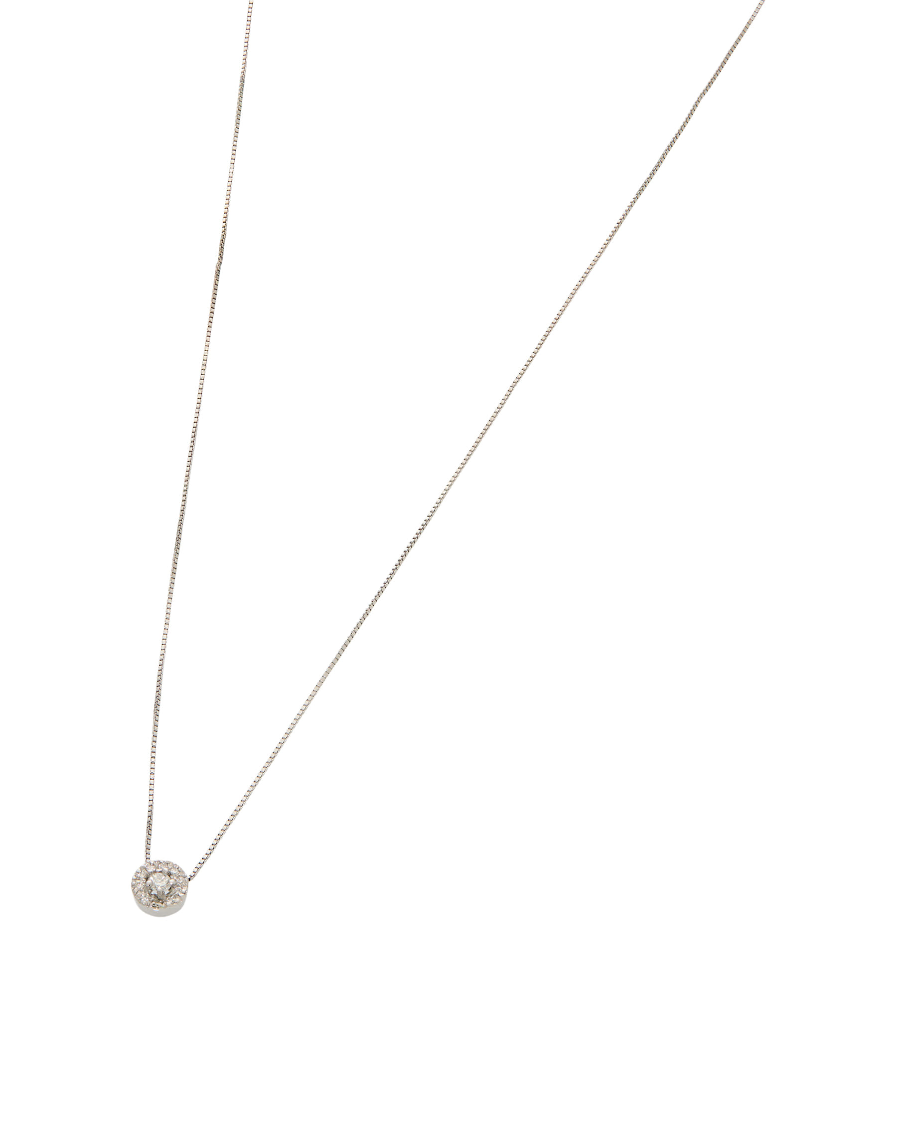 Catenina magic fiore in oro bianco con diamanti-1