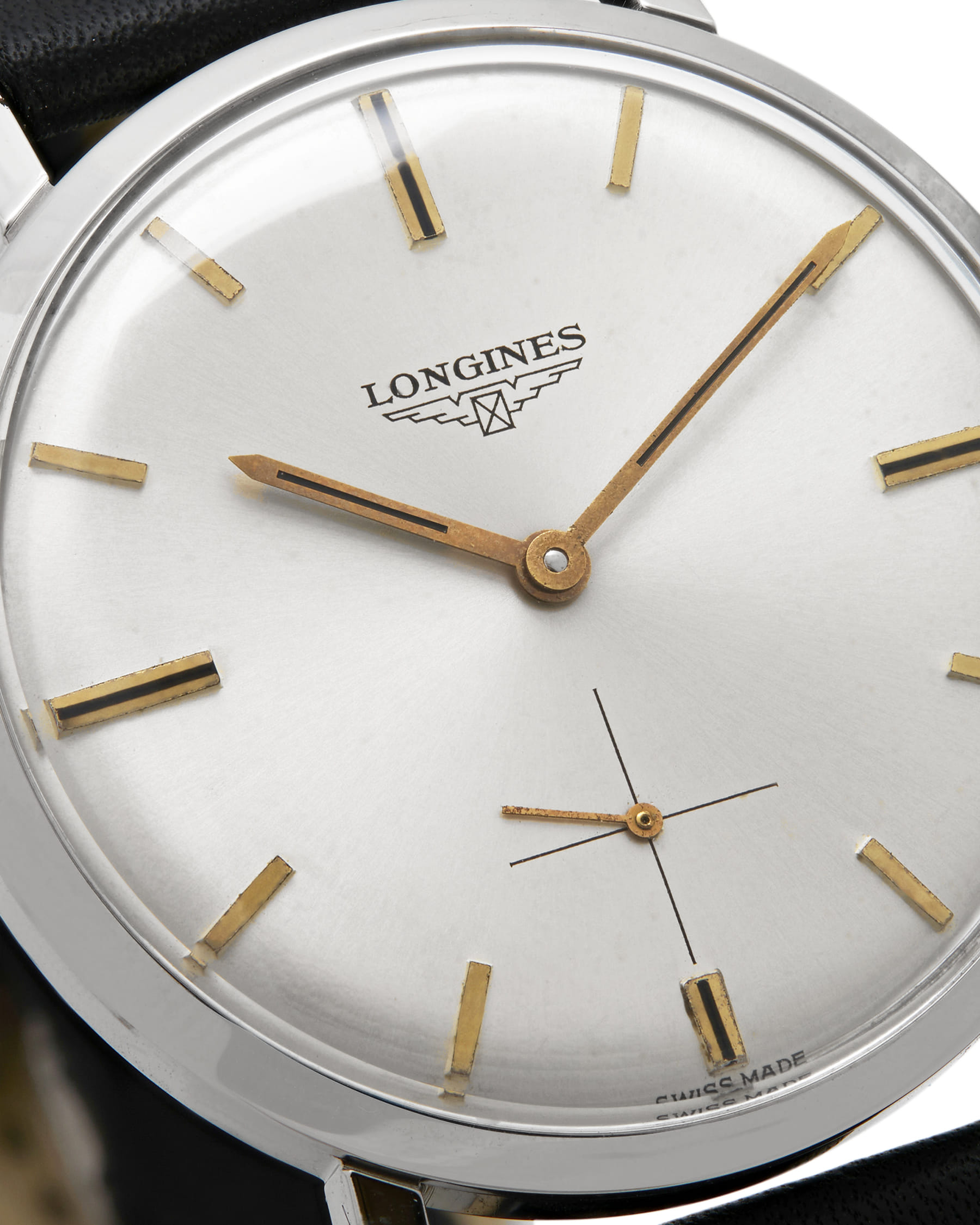 Longines classic vintage steel 35 mm ref 7855-2