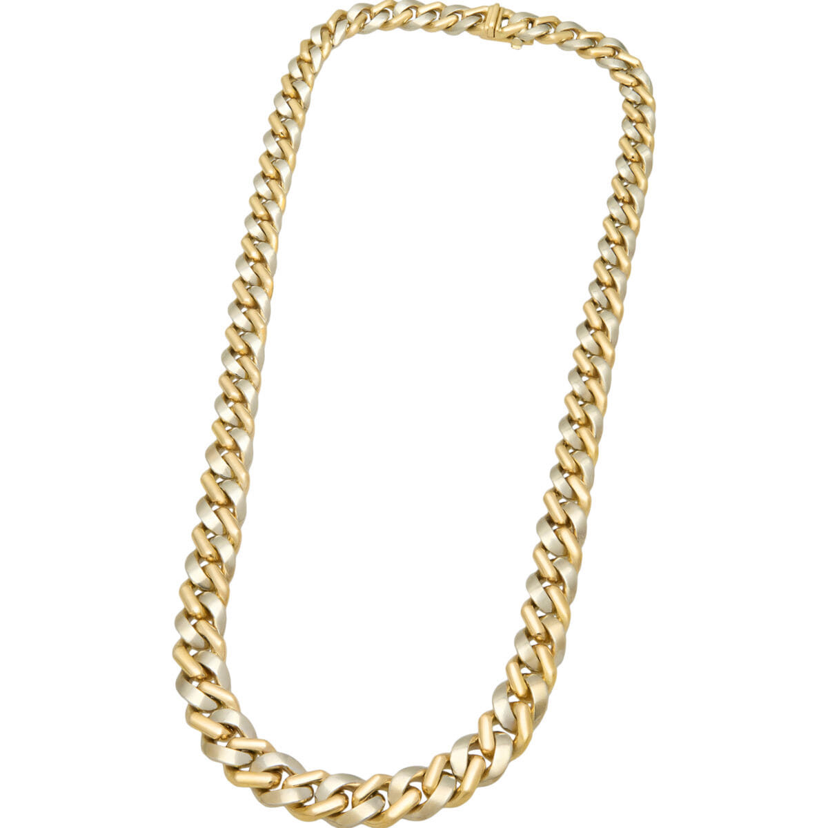 Girocollo maglia groumette gradazione di pavani dario in oro bianco e giallo-1