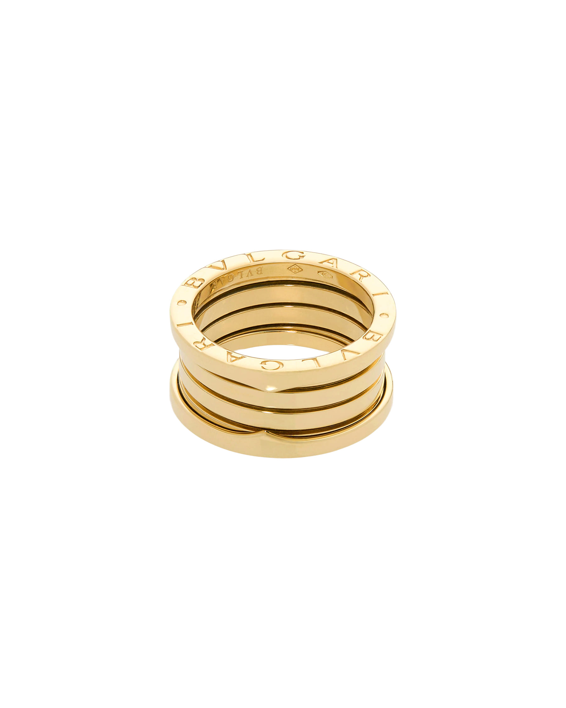 Anello bulgari bzero 4 fasce in oro giallo-1