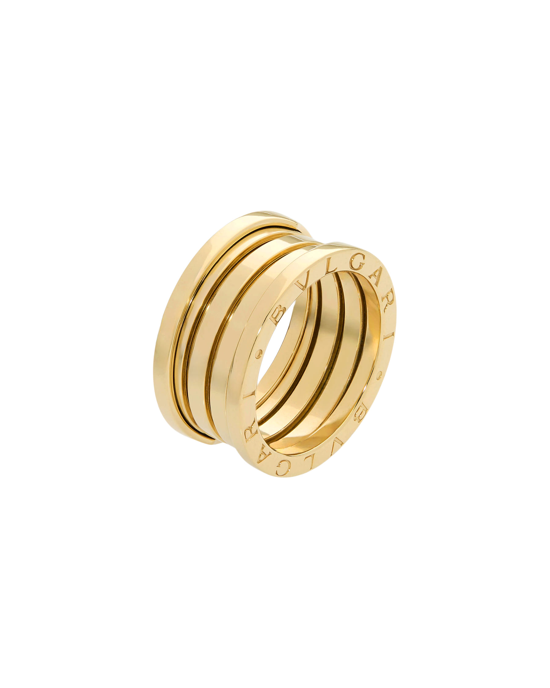 Anello bulgari bzero 4 fasce in oro giallo-2