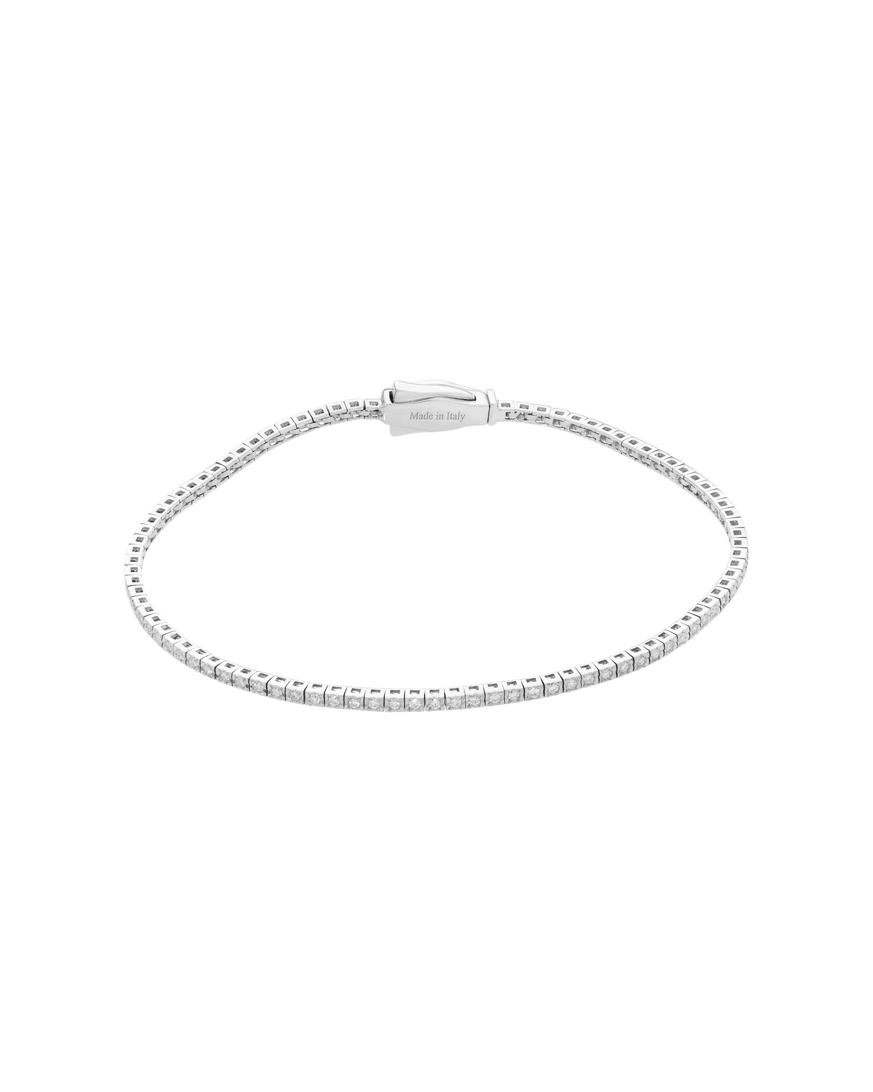 Bracciale tennis recarlo oro bianco e diamanti 0,36 ct-1