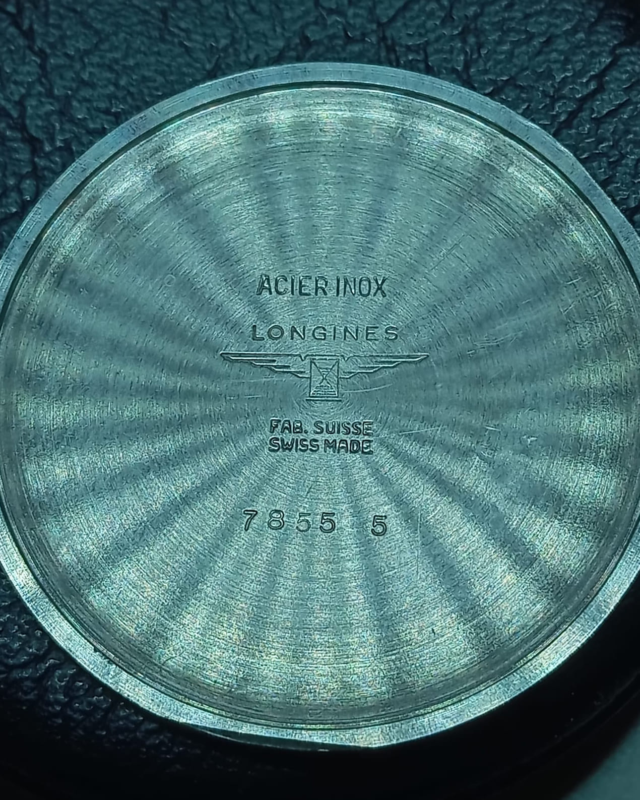 Longines classic vintage steel 35 mm ref 7855-8