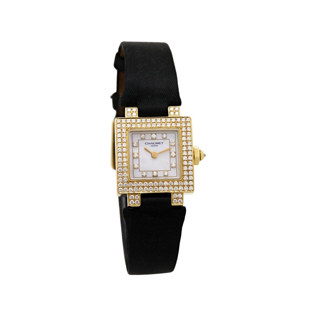 Chaumet tank diamond dial oro 18 kt-1