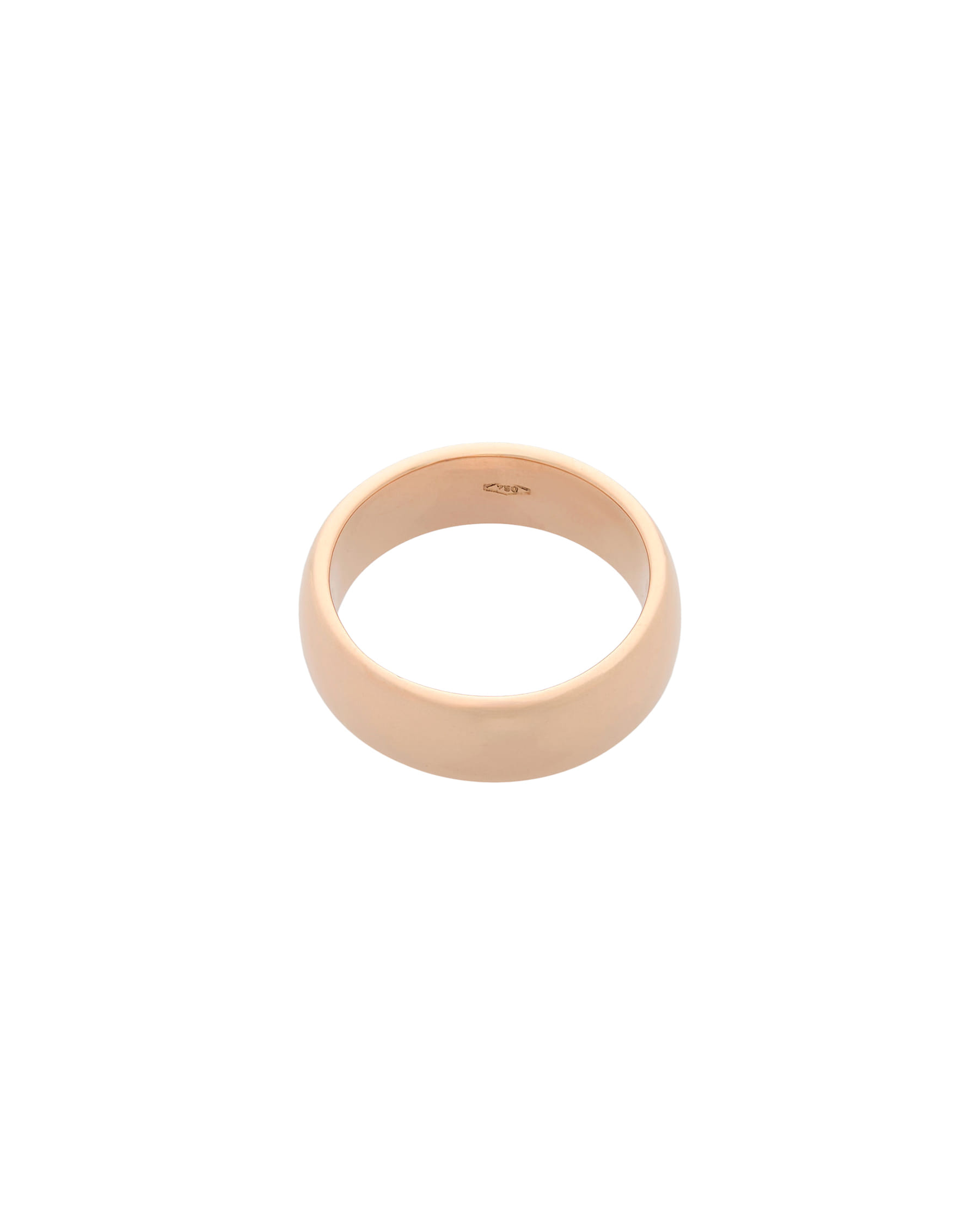 Fede squadrata in oro rosa 5,80 mm-1