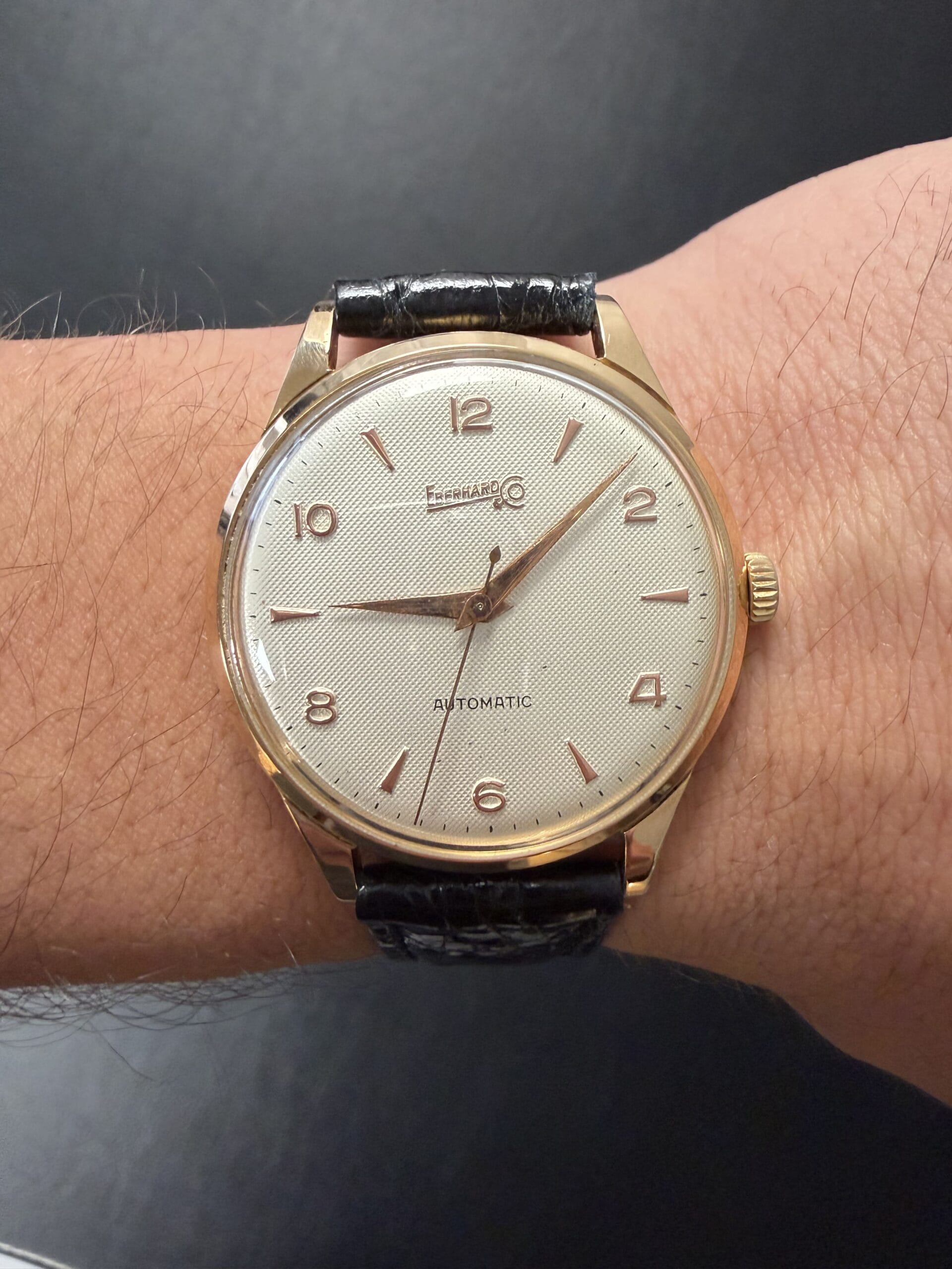 Eberhard & co. oversize automatic 18k 36mm cal 11500-9