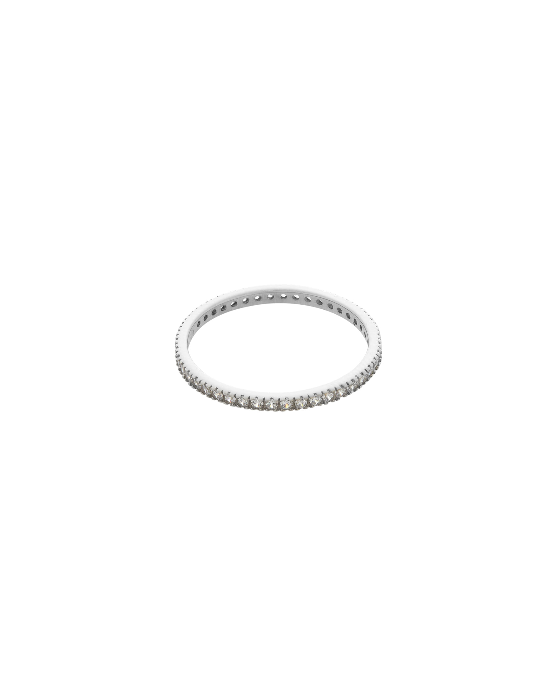 Anello fedina eternity in argento con zirconi-1