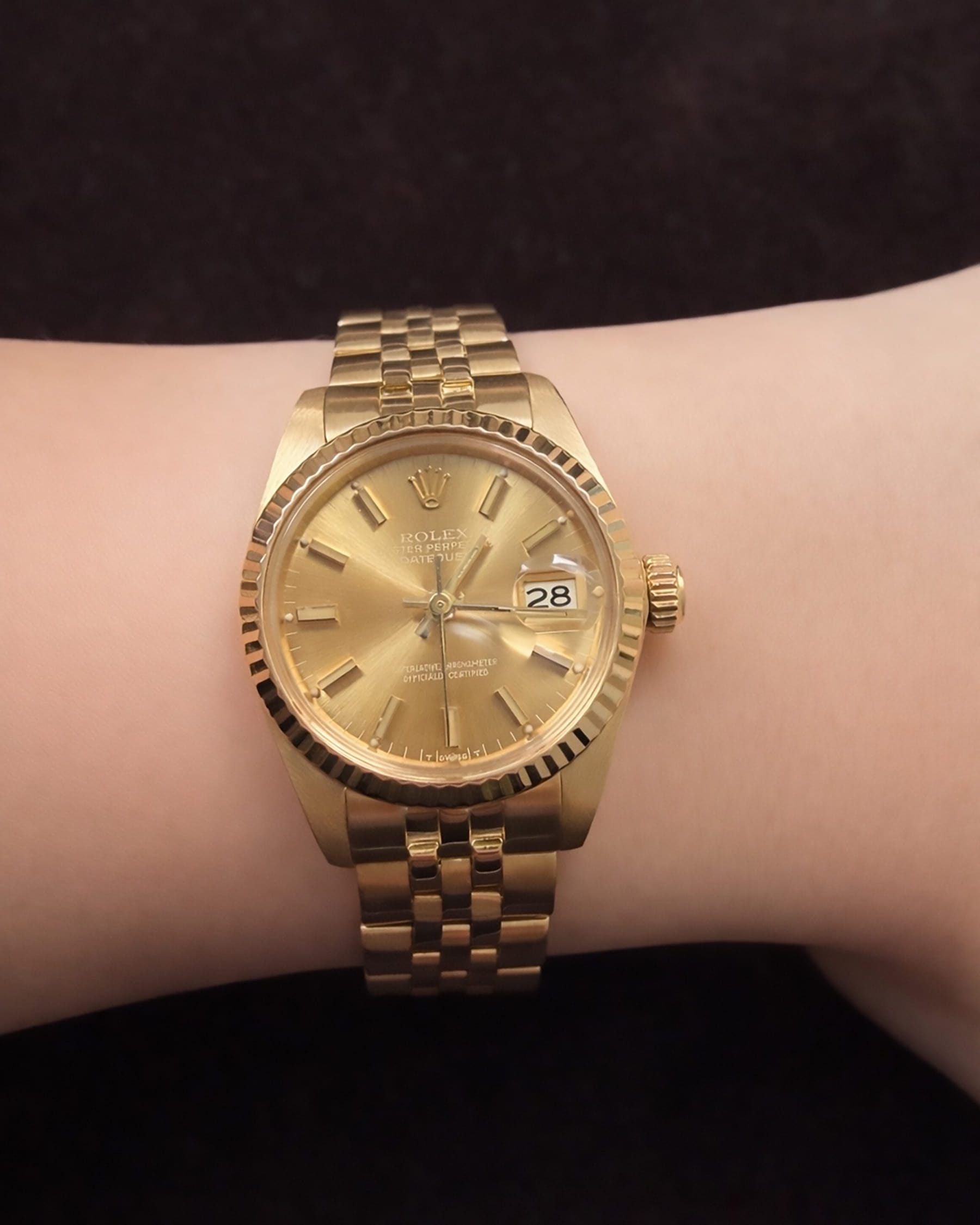 Rolex lady datejust 26mm yellow gold 18kt ref 6917-7