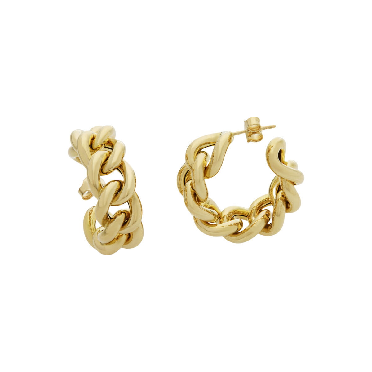 Orecchini cerchio a catena groumette-1