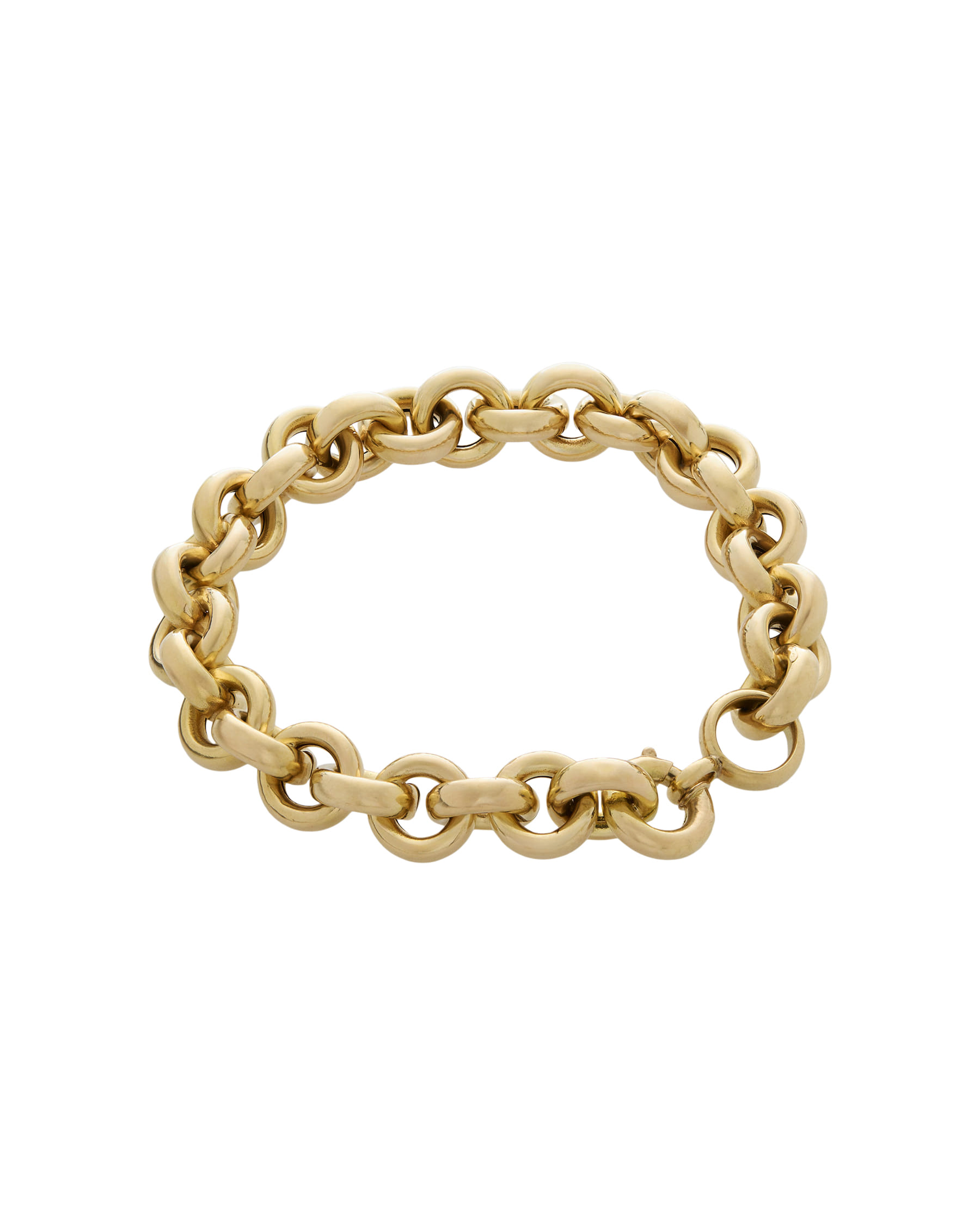 Bracciale maglia tonda in oro giallo 18 kt-1