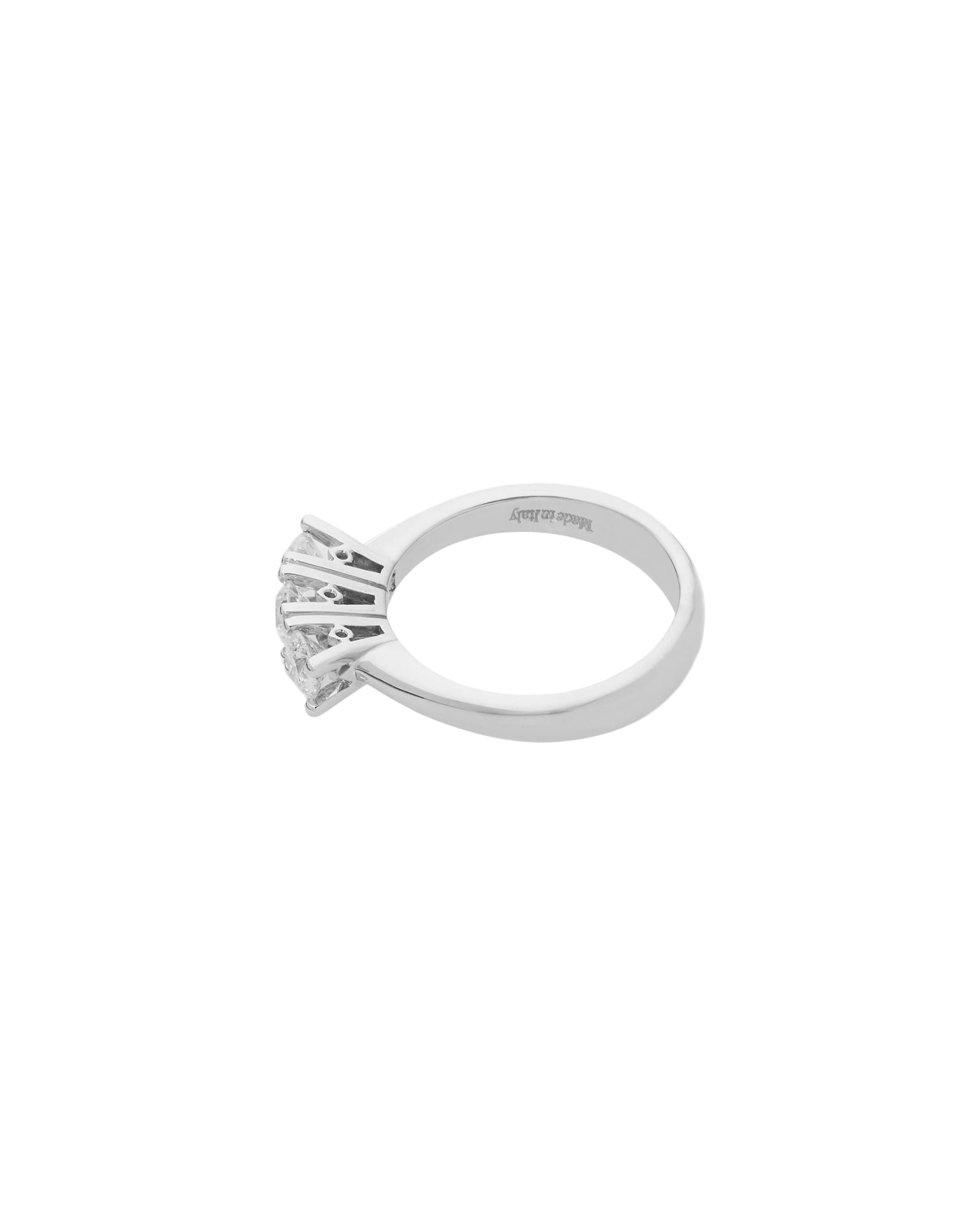 Anello trilogy in oro bianco con diamanti 0,75 ct-2