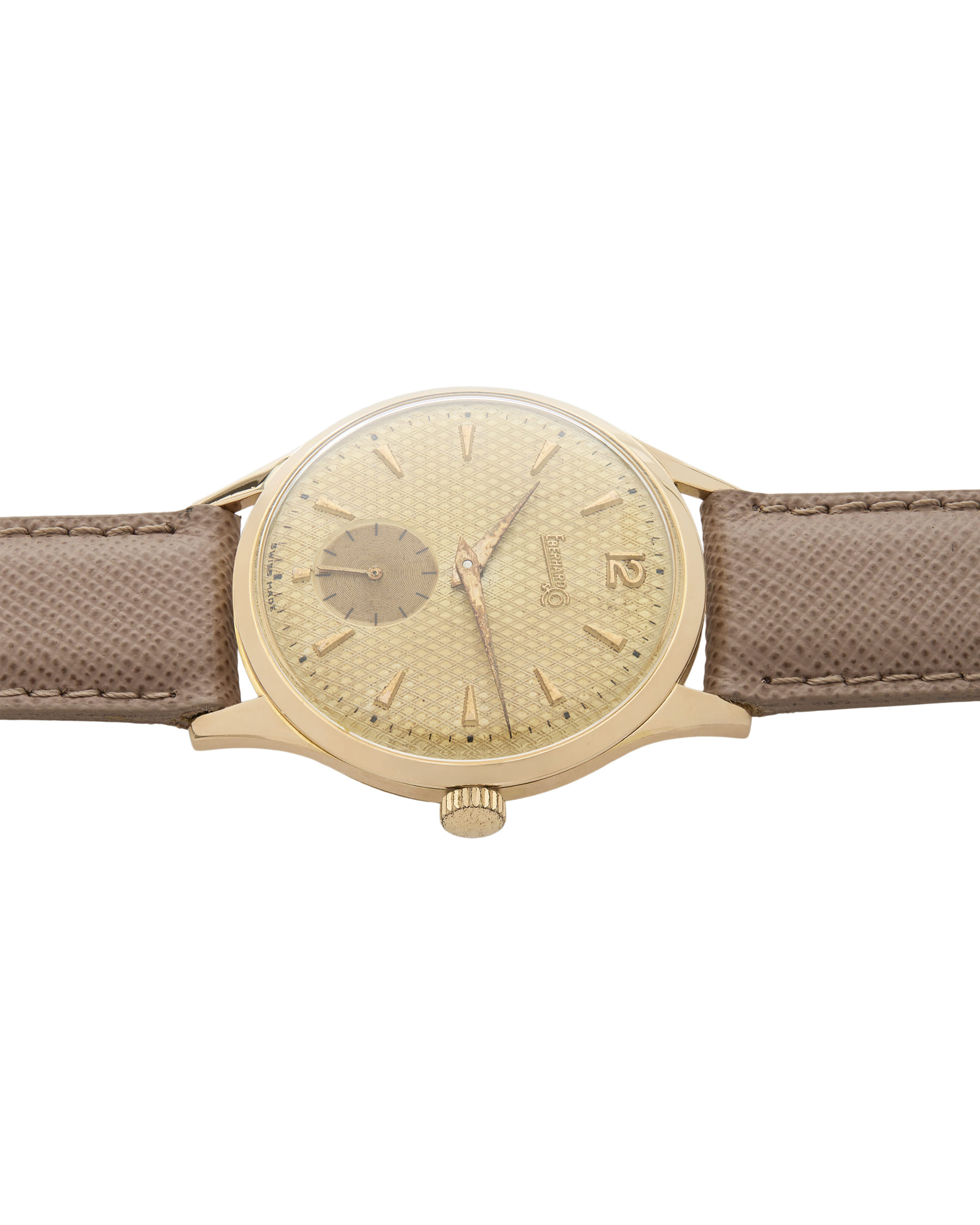 Eberhard & co. oversize 18k guilloche’ dial 36mm cal 13000-4