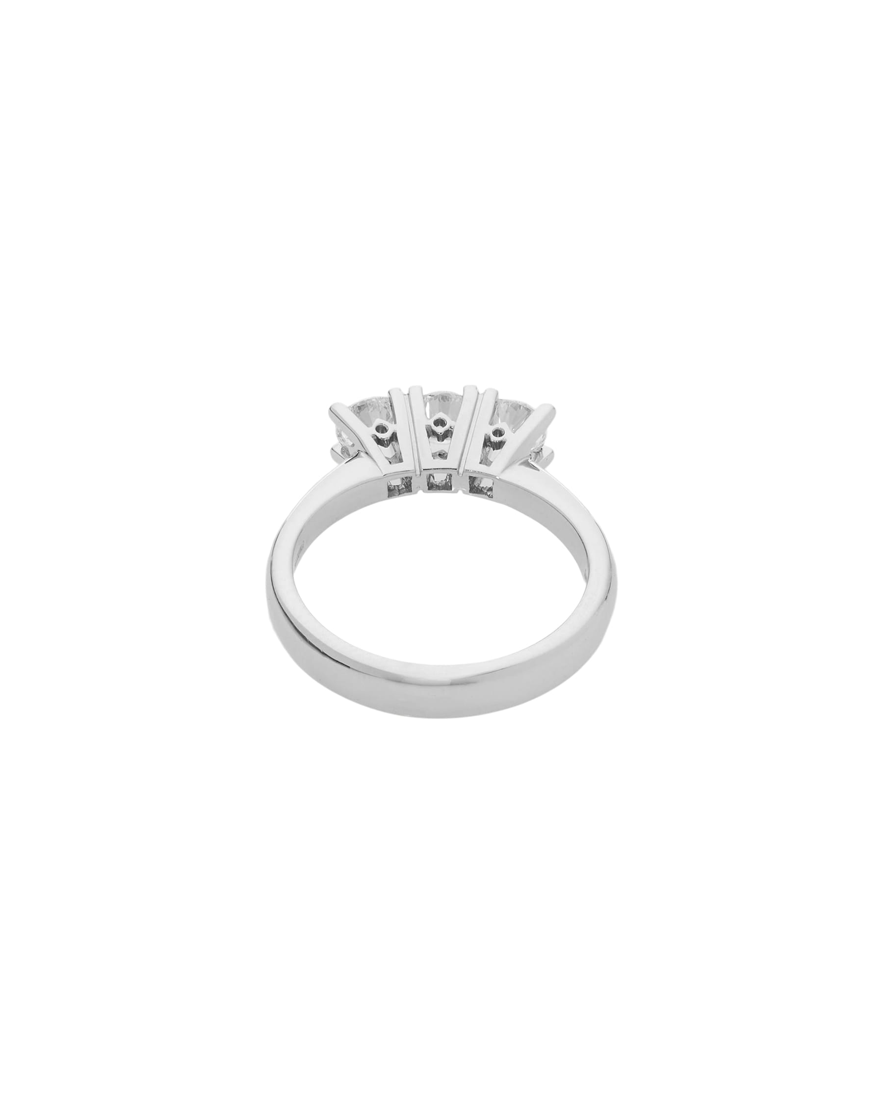 Anello trilogy in oro bianco con diamanti 0,75 ct-3