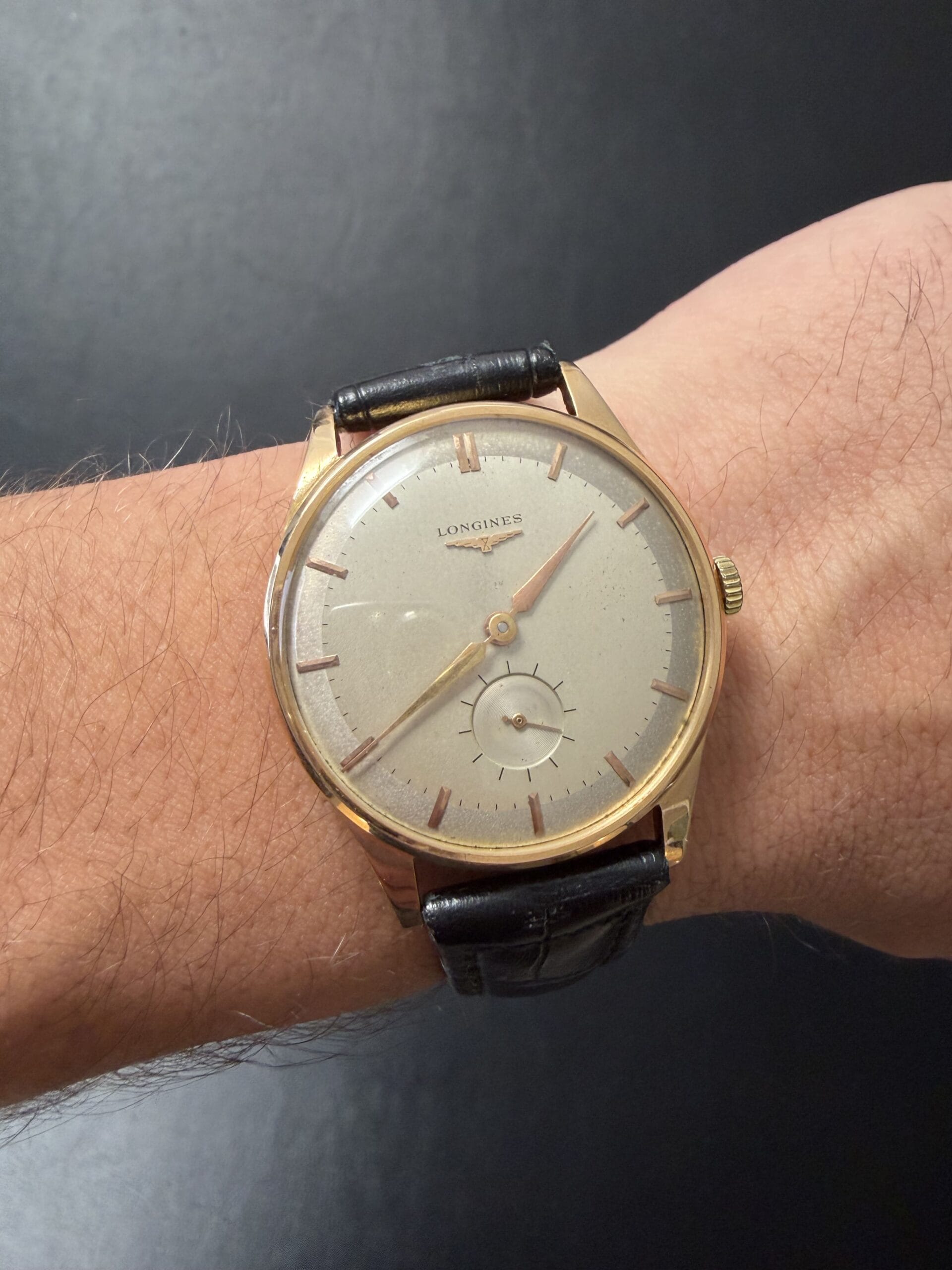 Longines calatrava cal27ms oversized 18 kt 36mm fancy lugs-9