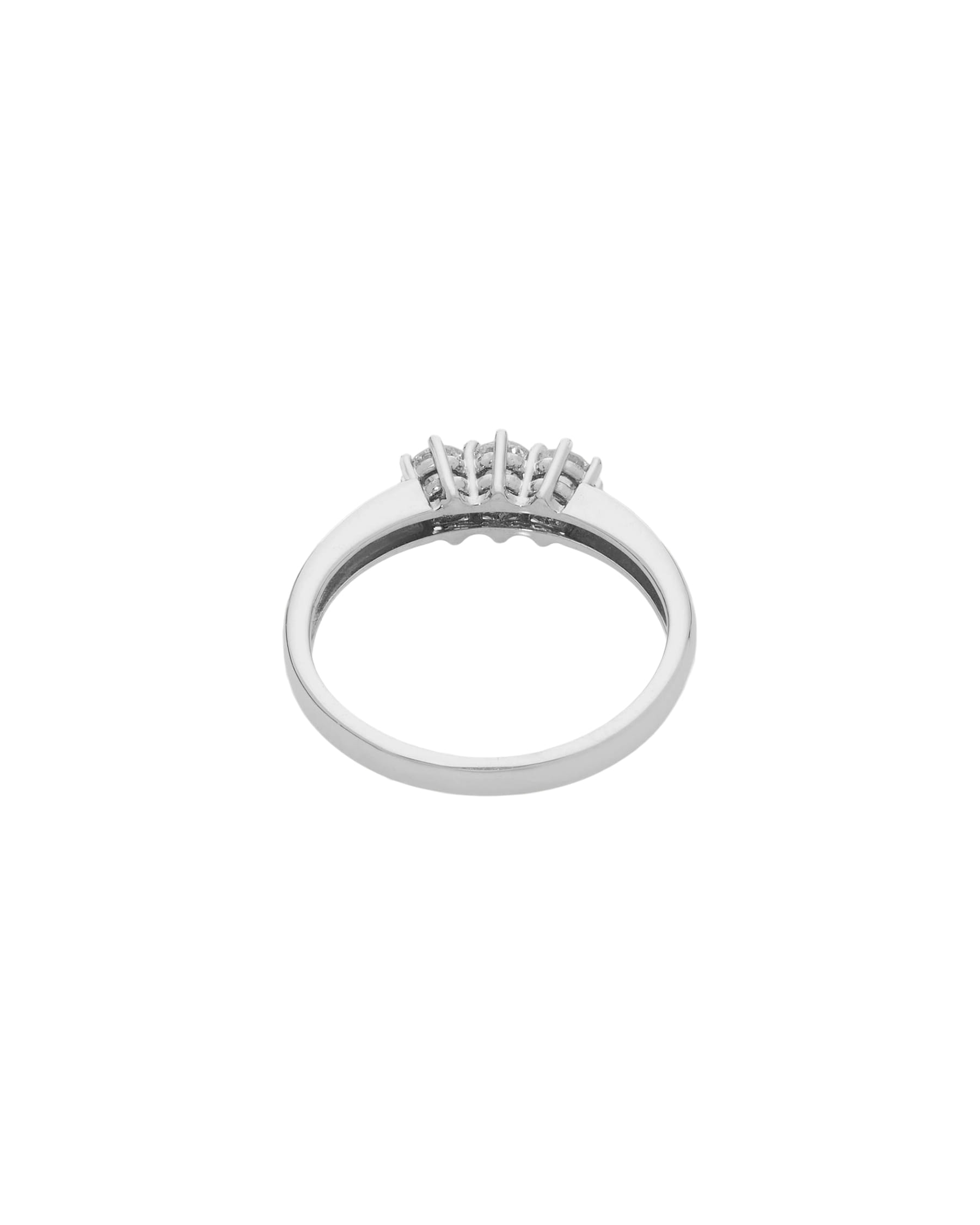 Anello trilogy in oro bianco 18kt e diamanti 0,45 ct-3