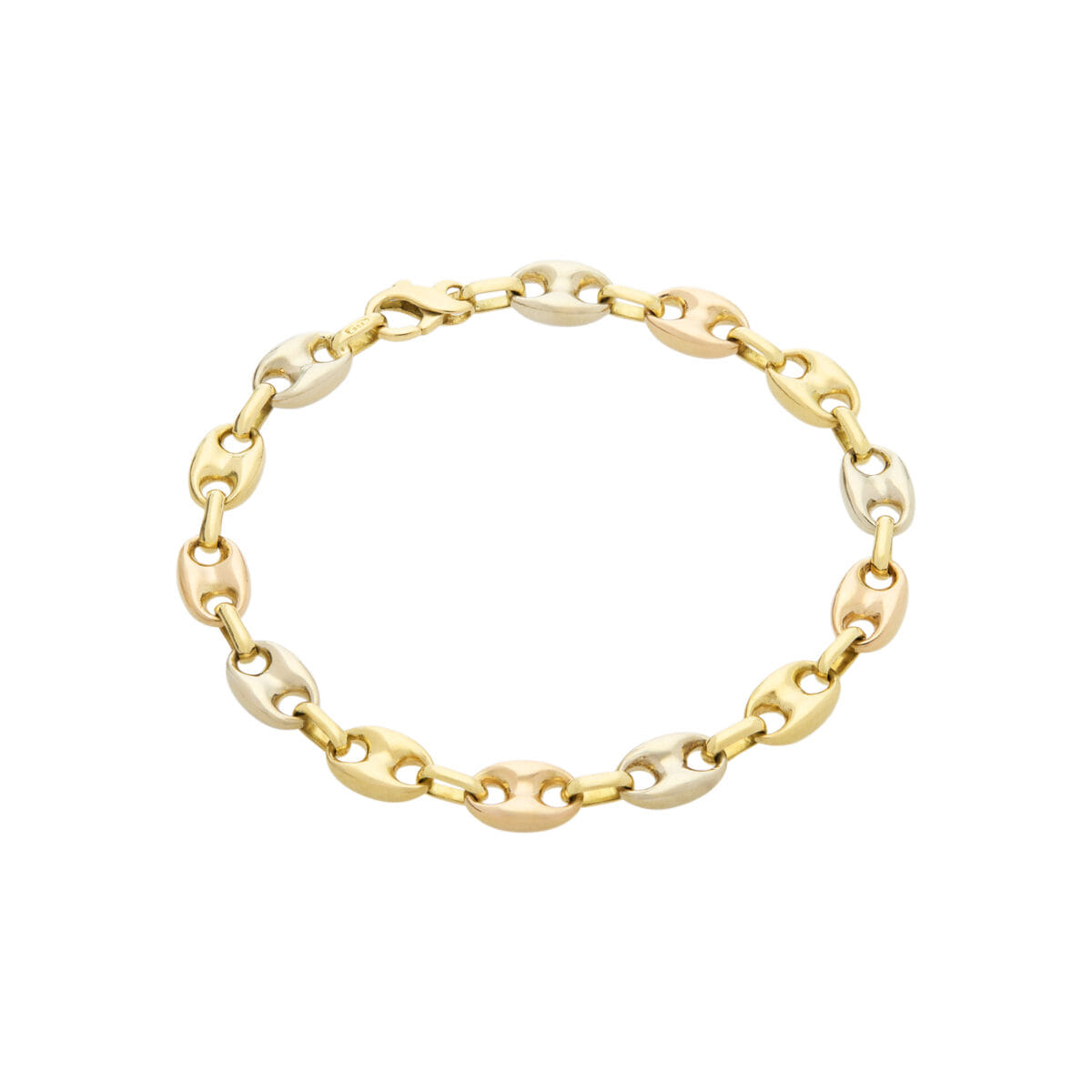 Bracciale maglia marina 3 ori-1