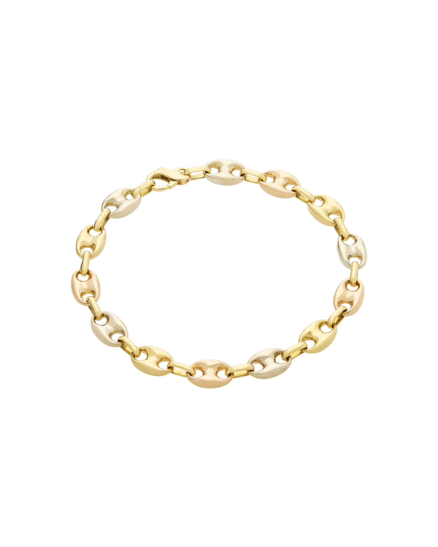 Bracciale maglia marina 3 ori-1