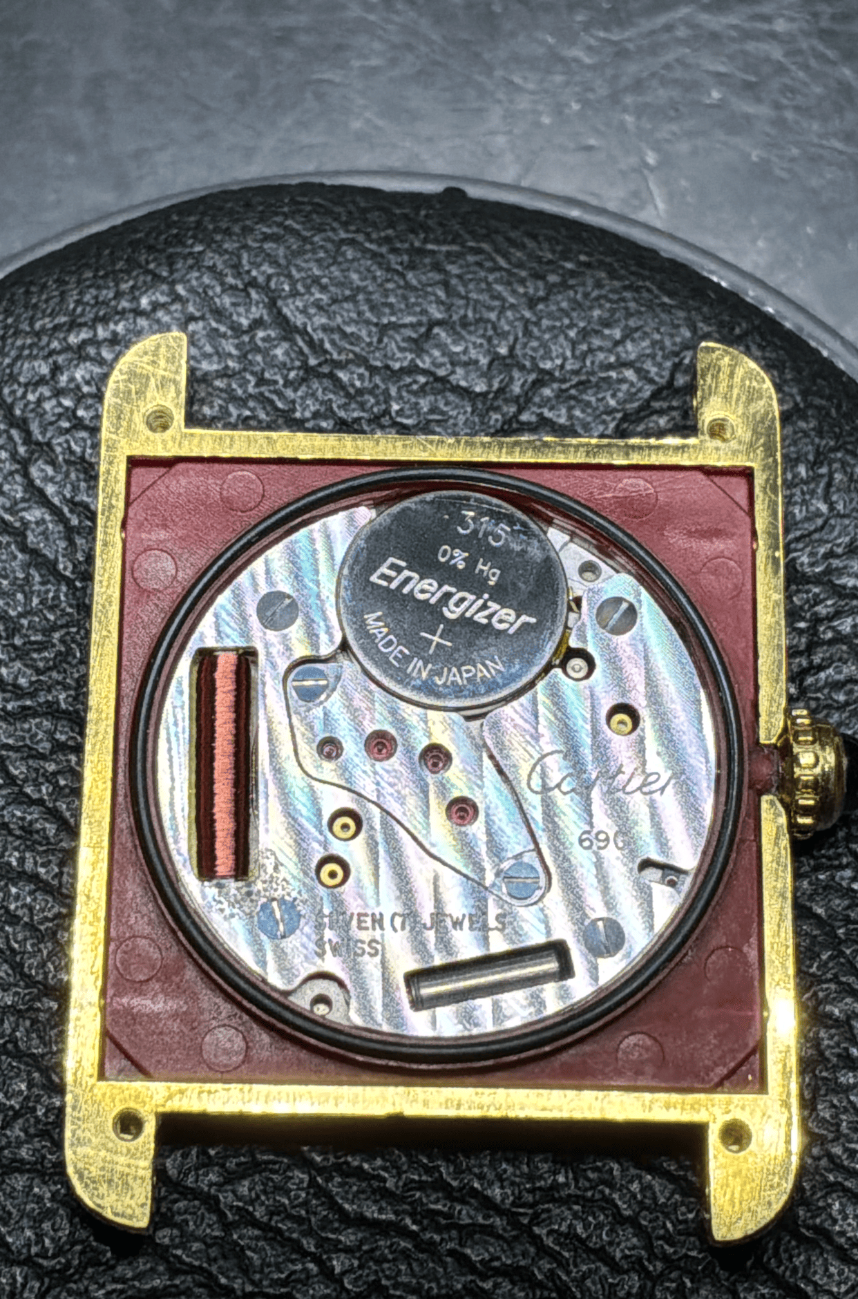 Cartier tank vermeil 23 mm ref 1615-7